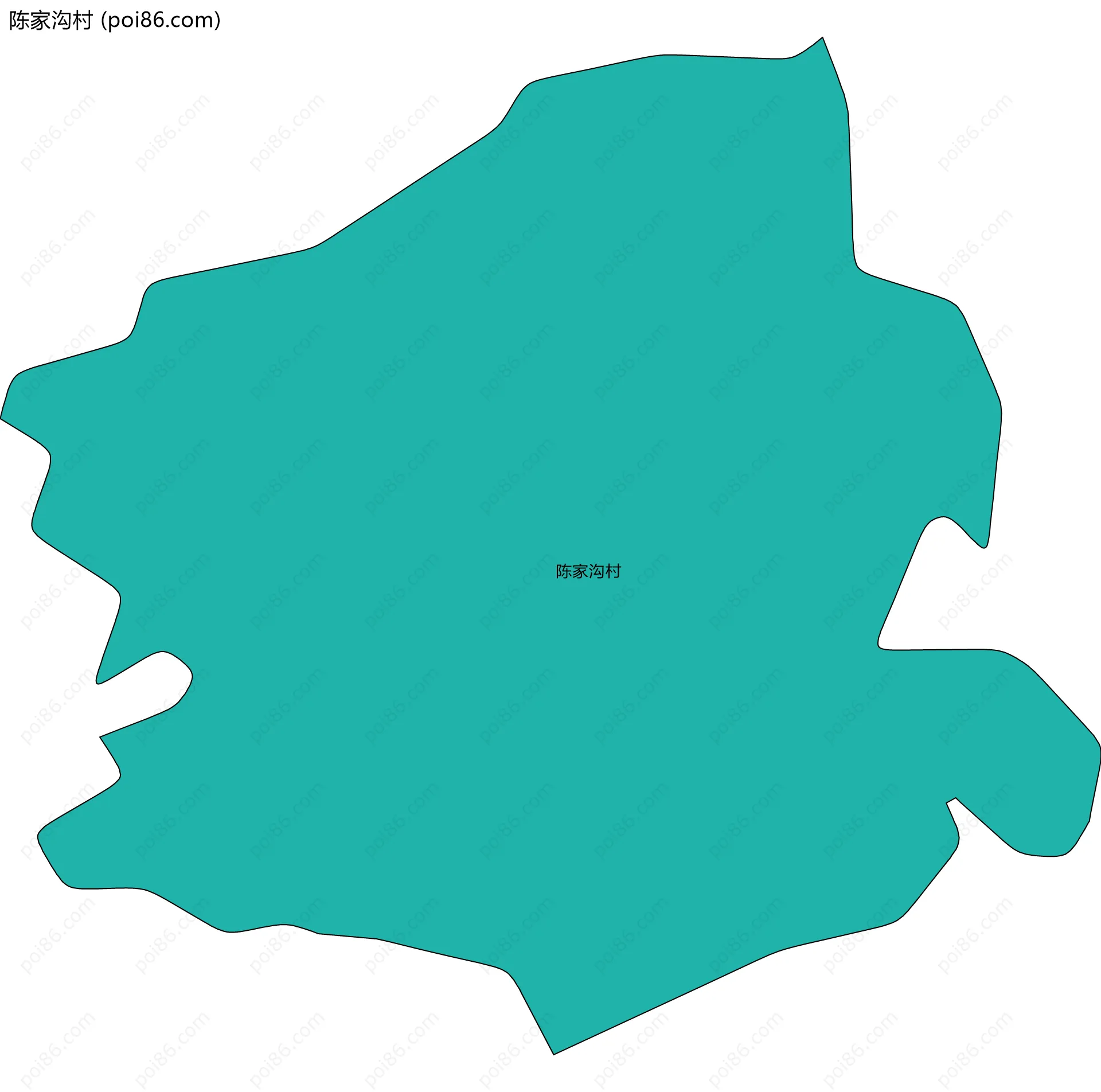 陈家沟村边界地图