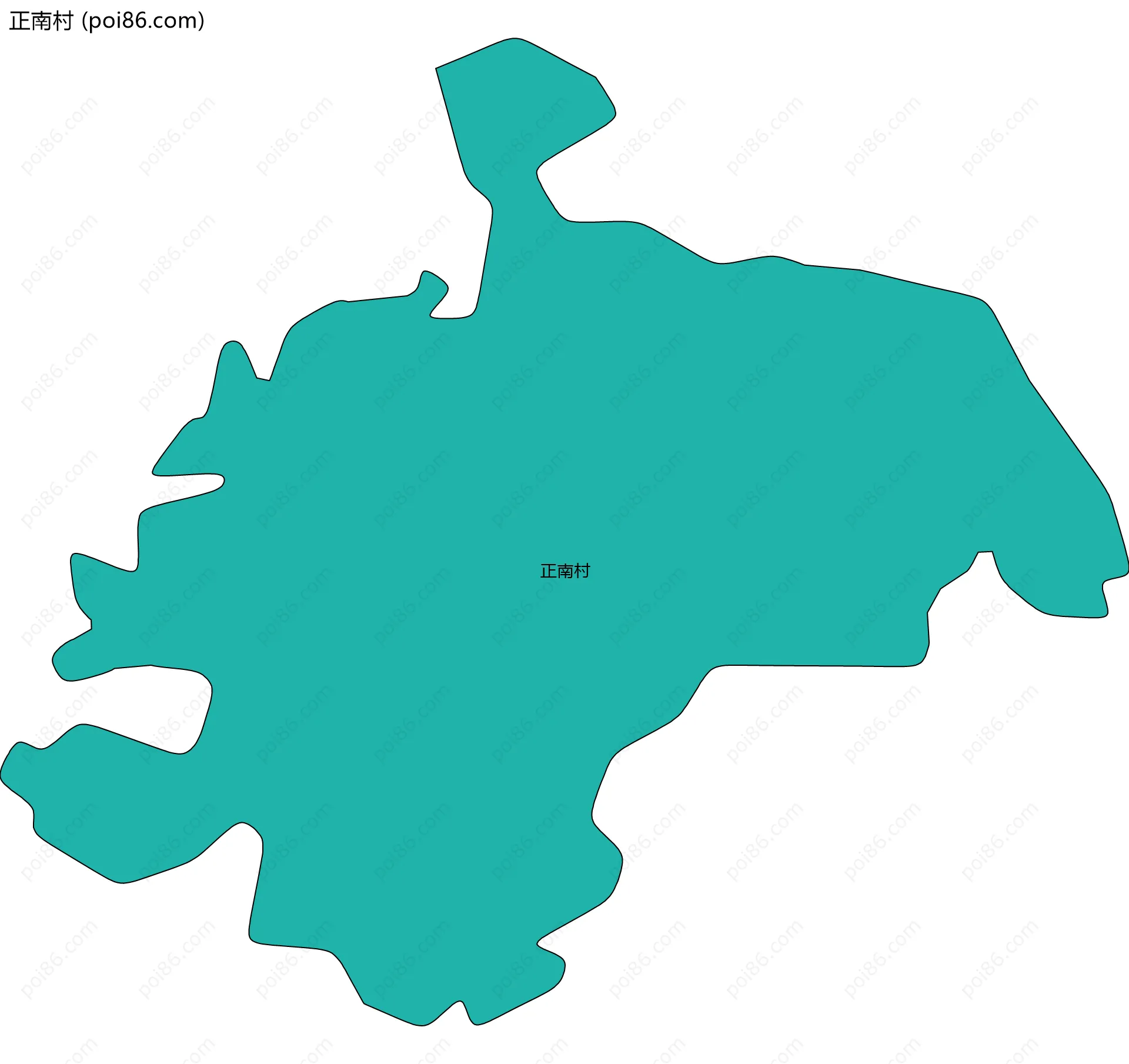 正南村边界地图