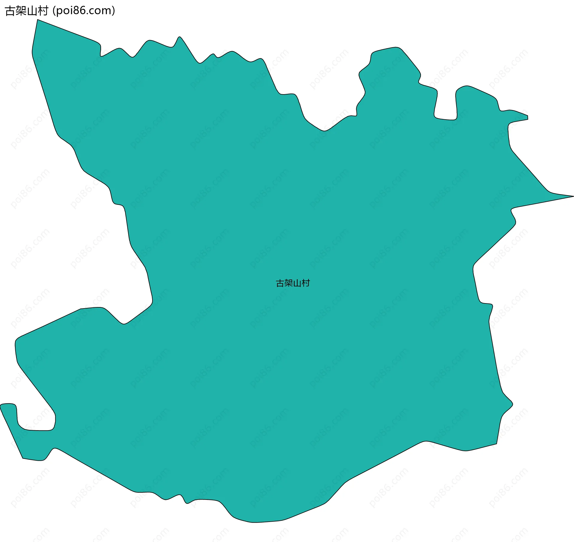 古架山村边界地图