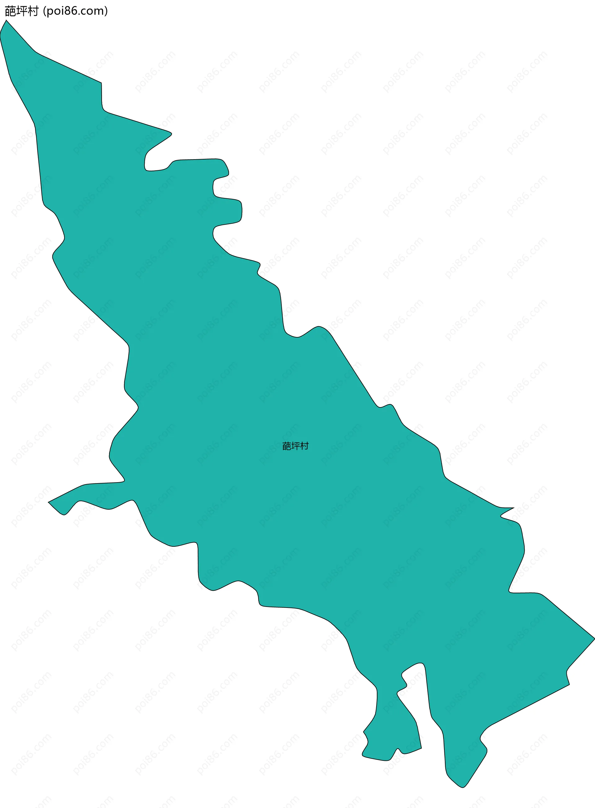 葩坪村边界地图