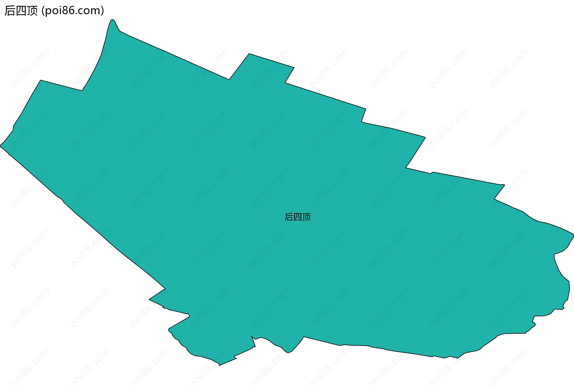 后四顶边界地图