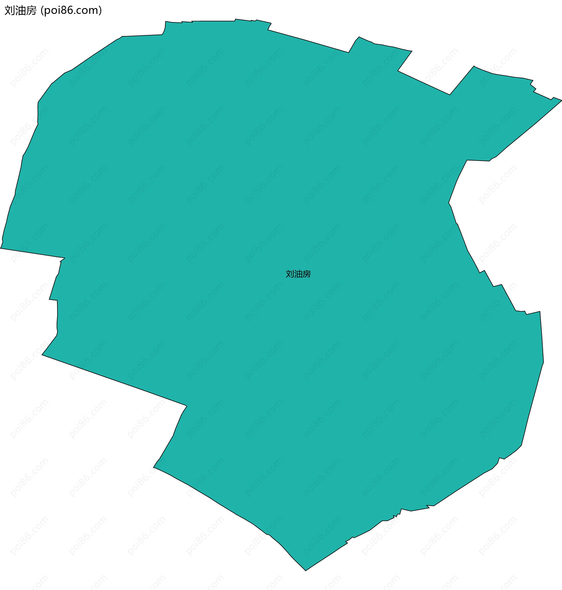 刘油房边界地图