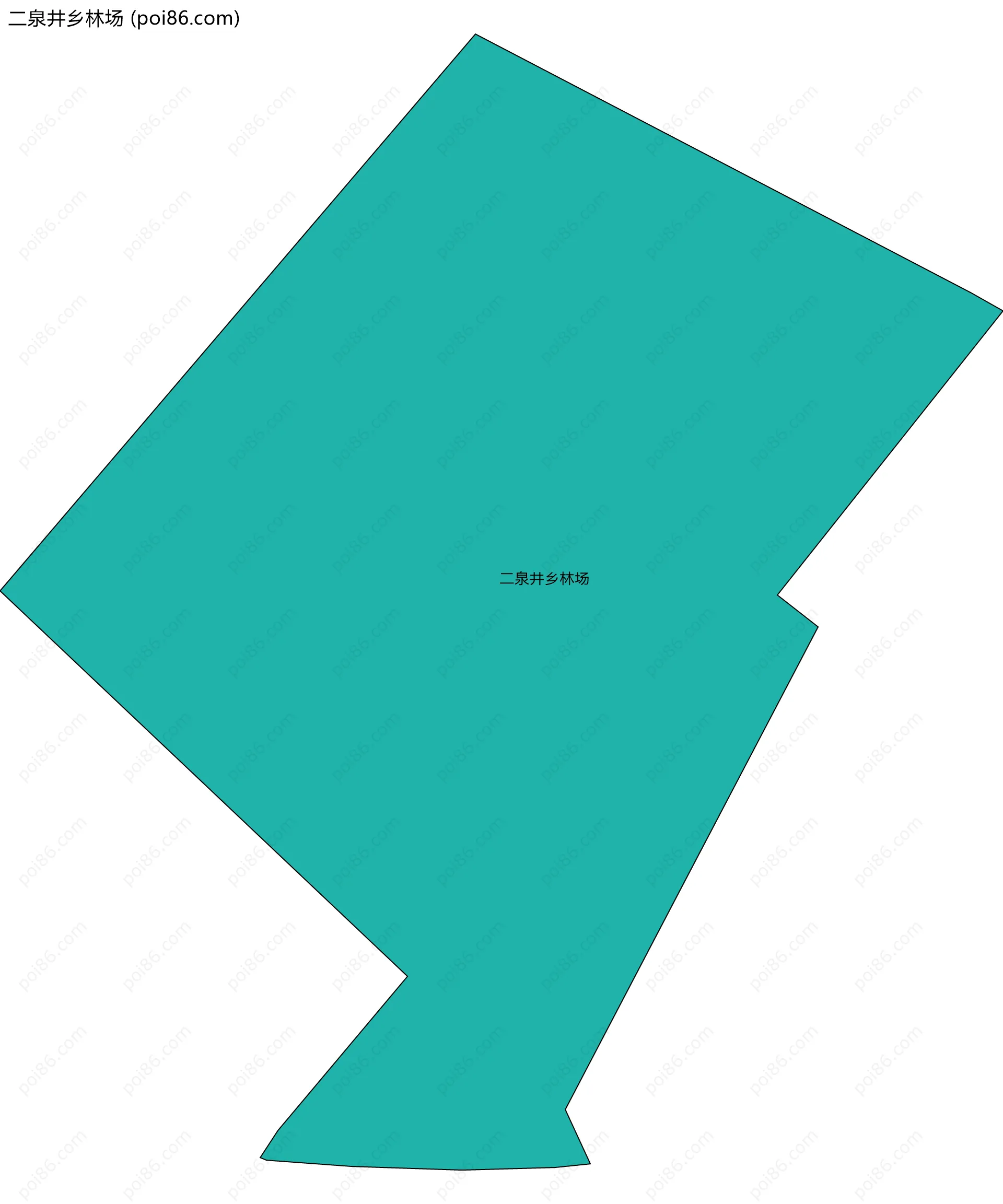 二泉井乡林场边界地图