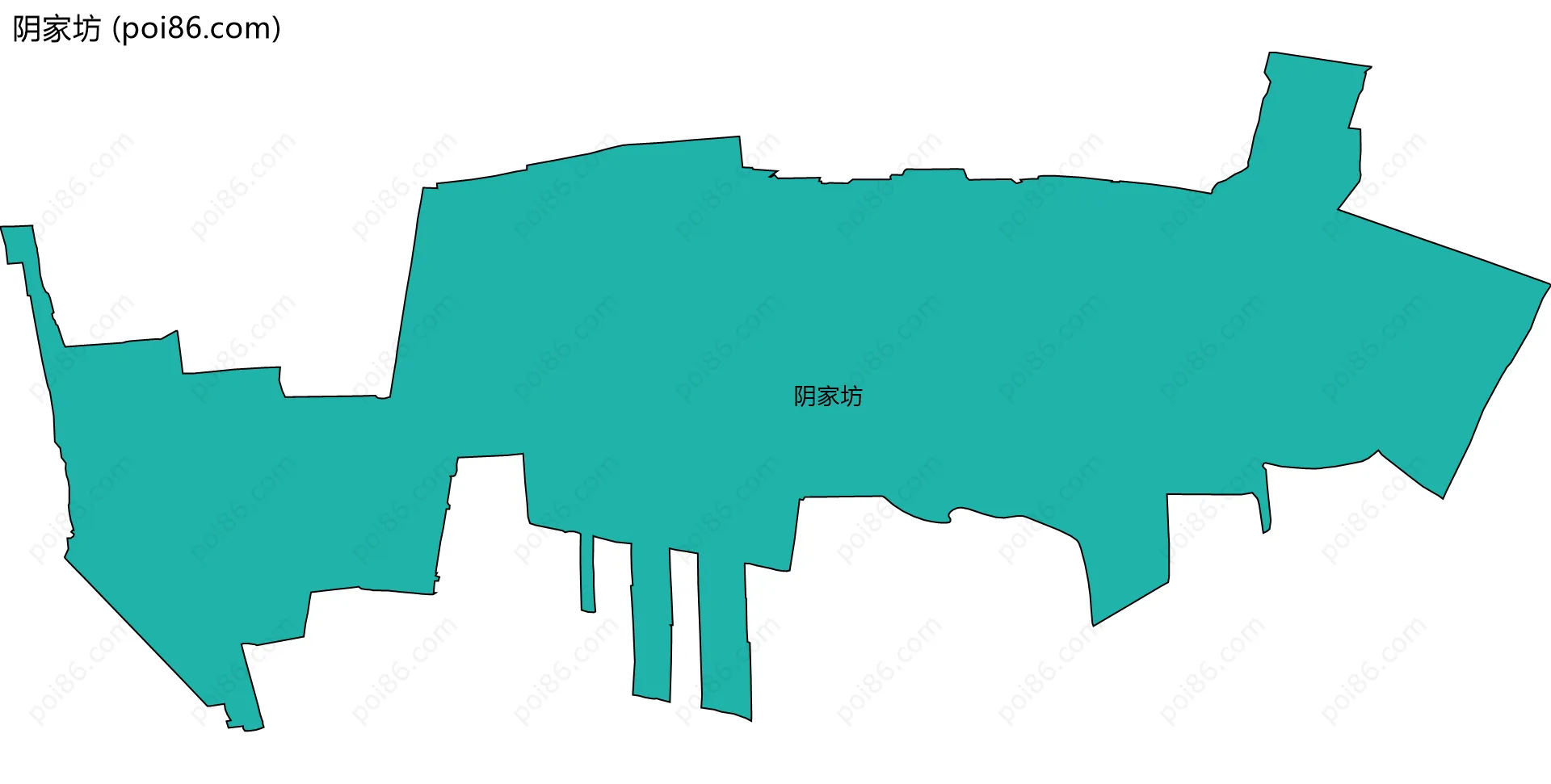 阴家坊边界地图