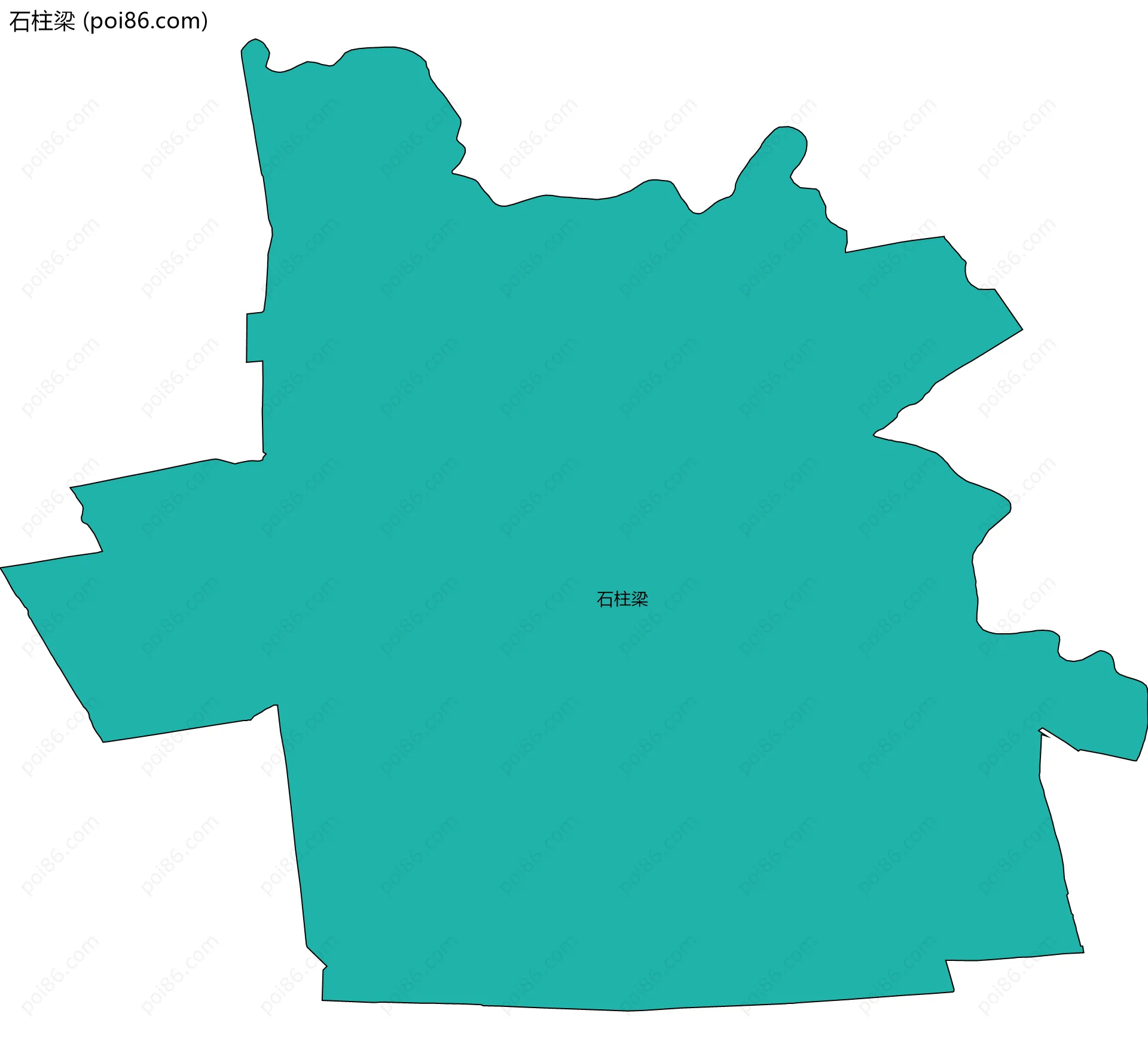 石柱梁边界地图
