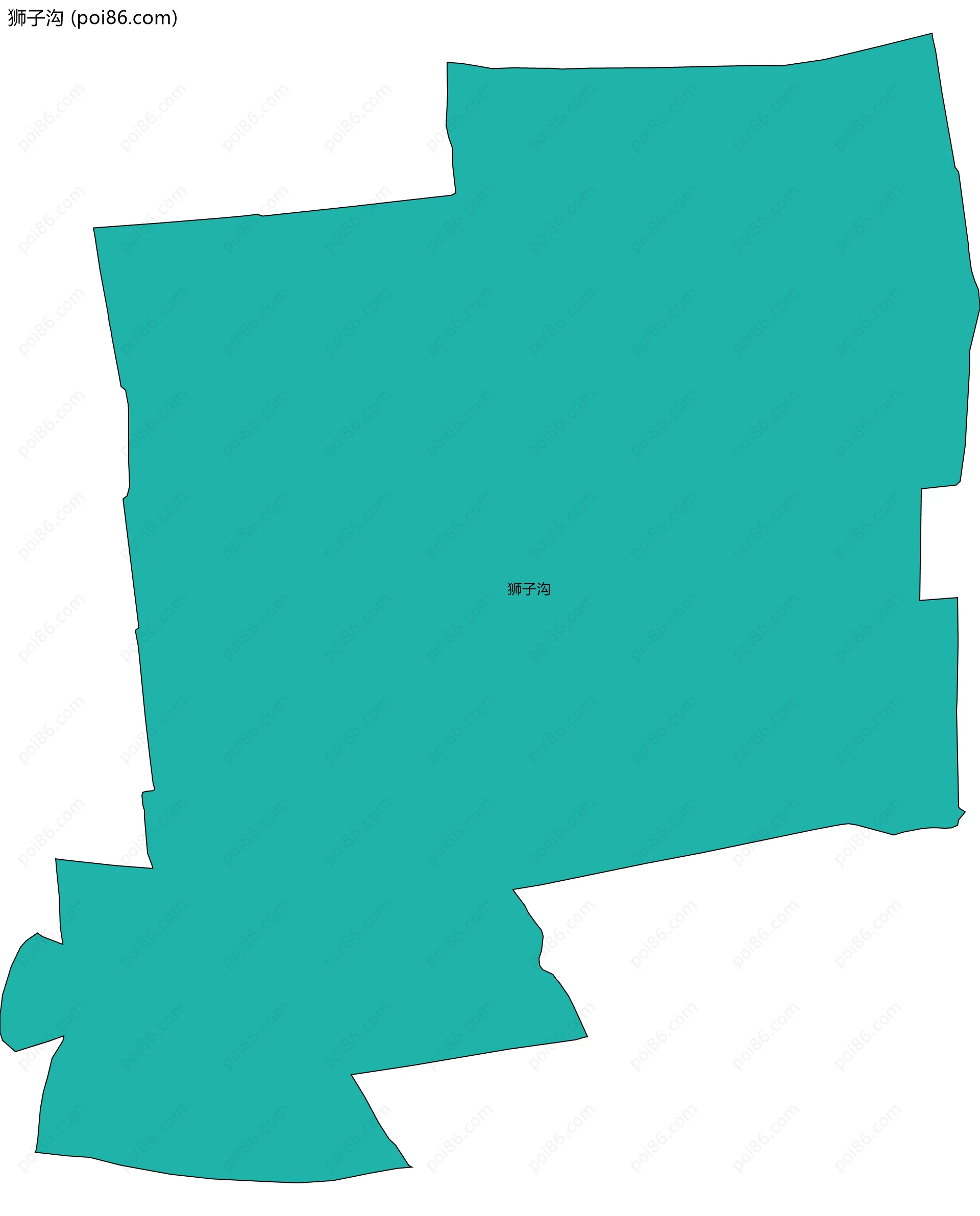 狮子沟边界地图