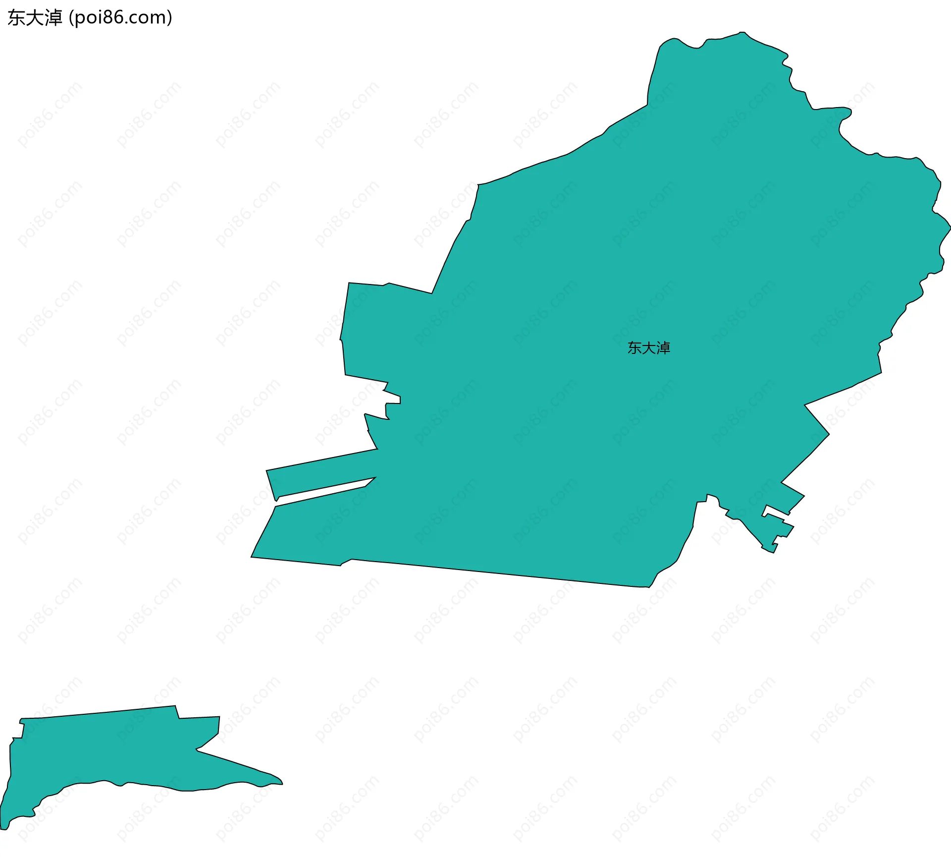 东大淖边界地图