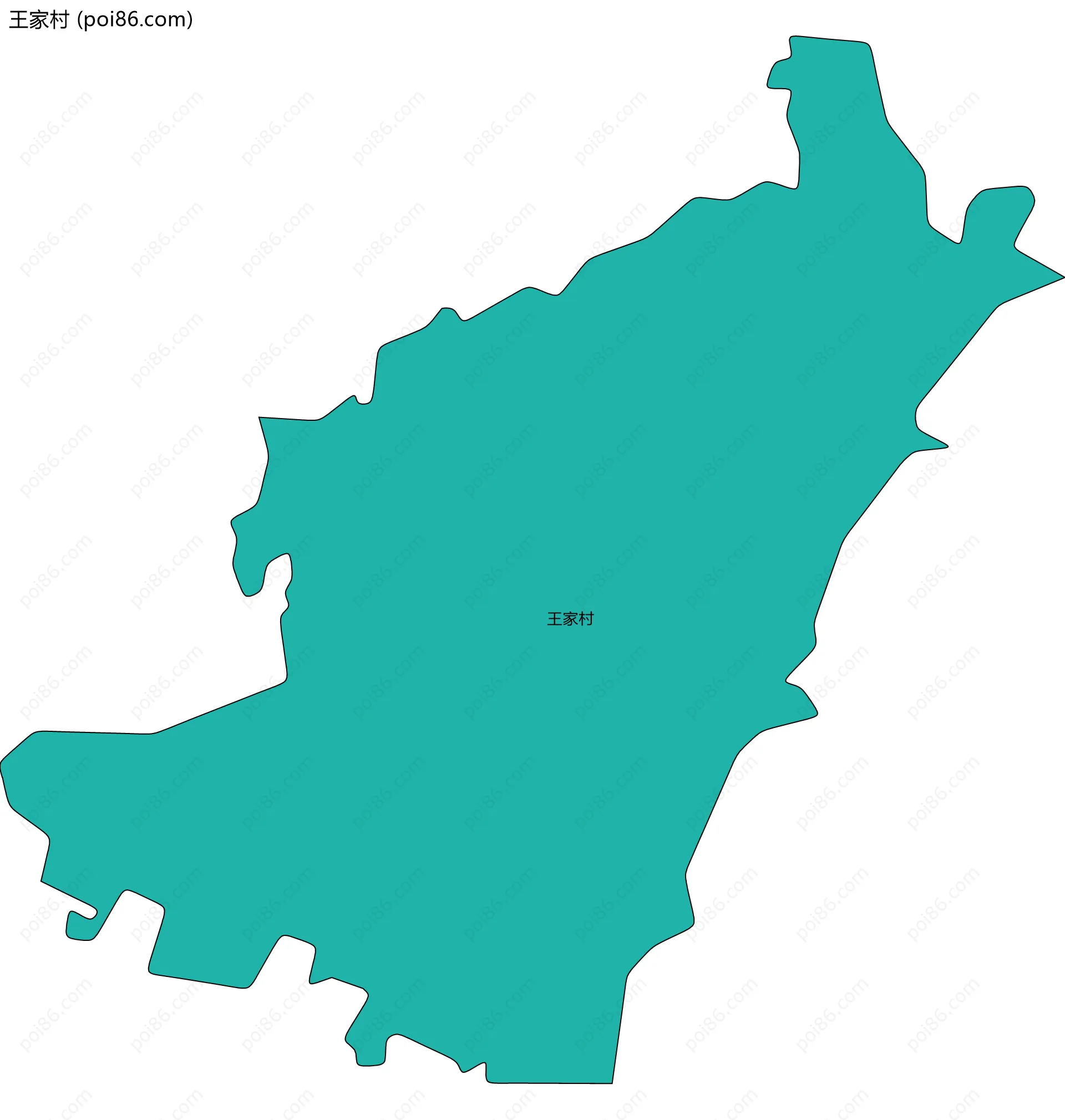 王家村边界地图