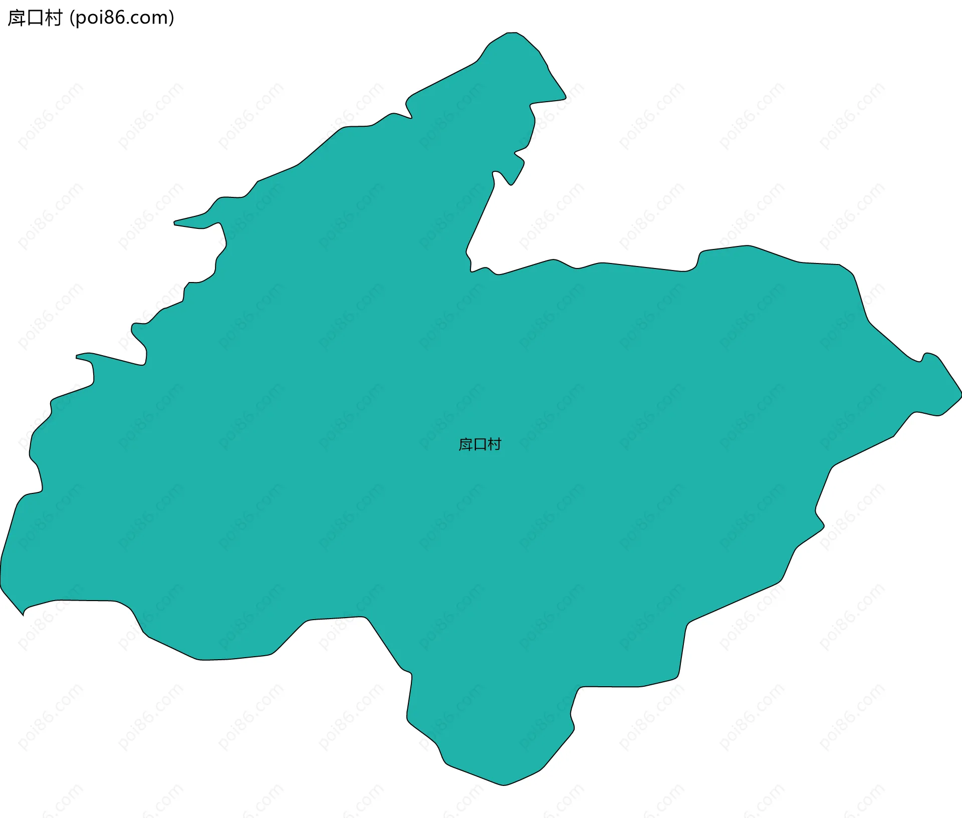 戽口村边界地图