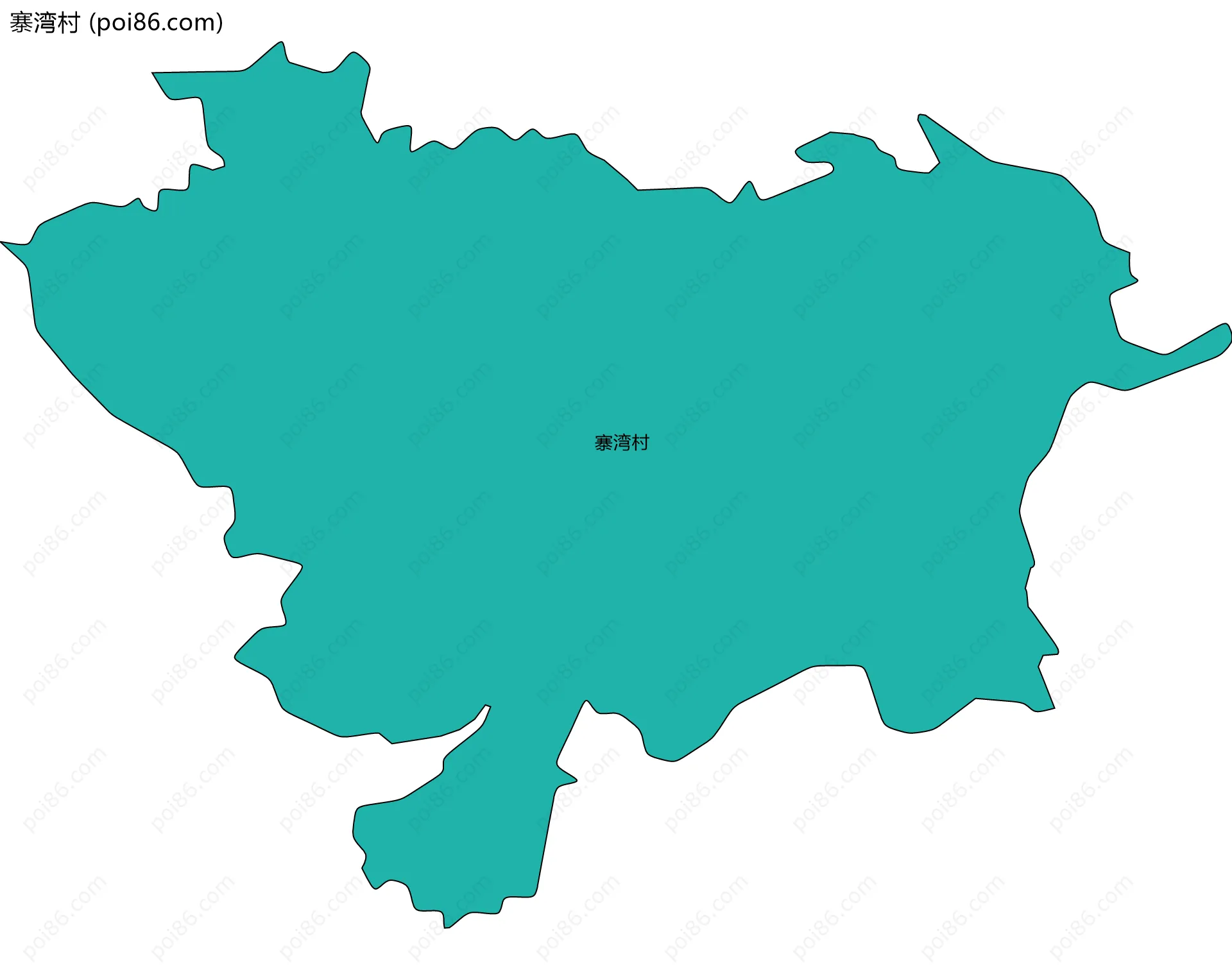 寨湾村边界地图