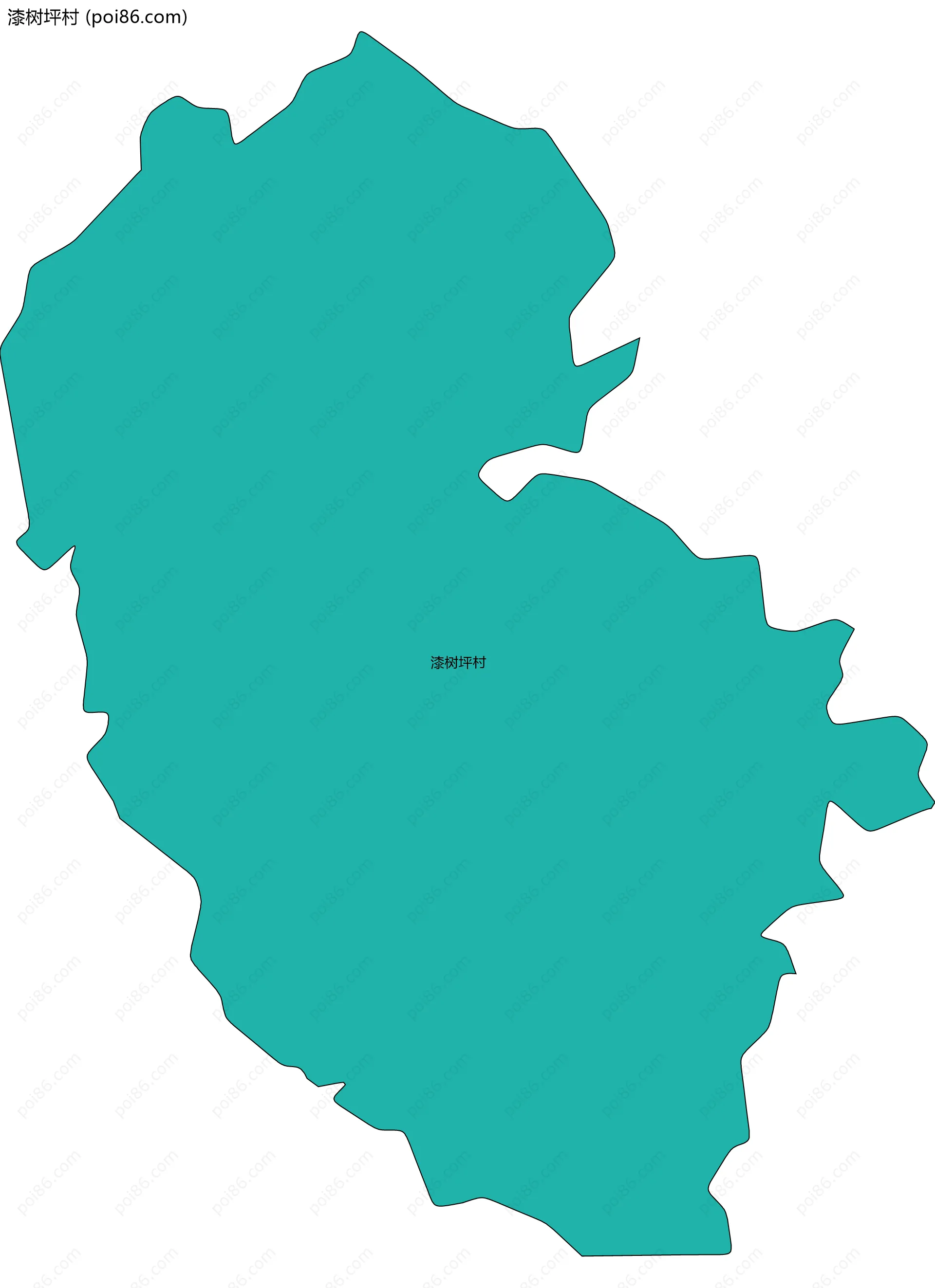 漆树坪村边界地图