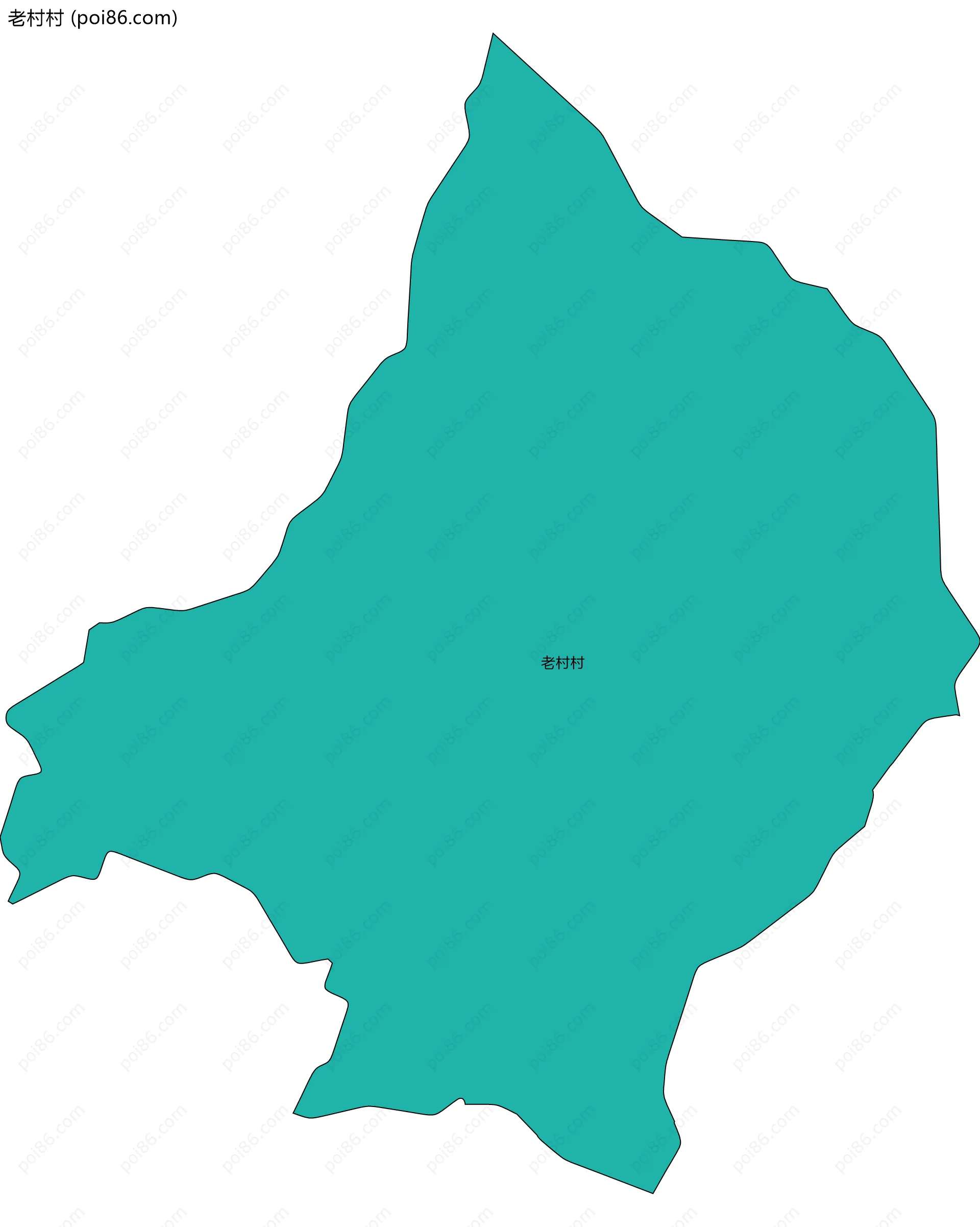 老村村边界地图