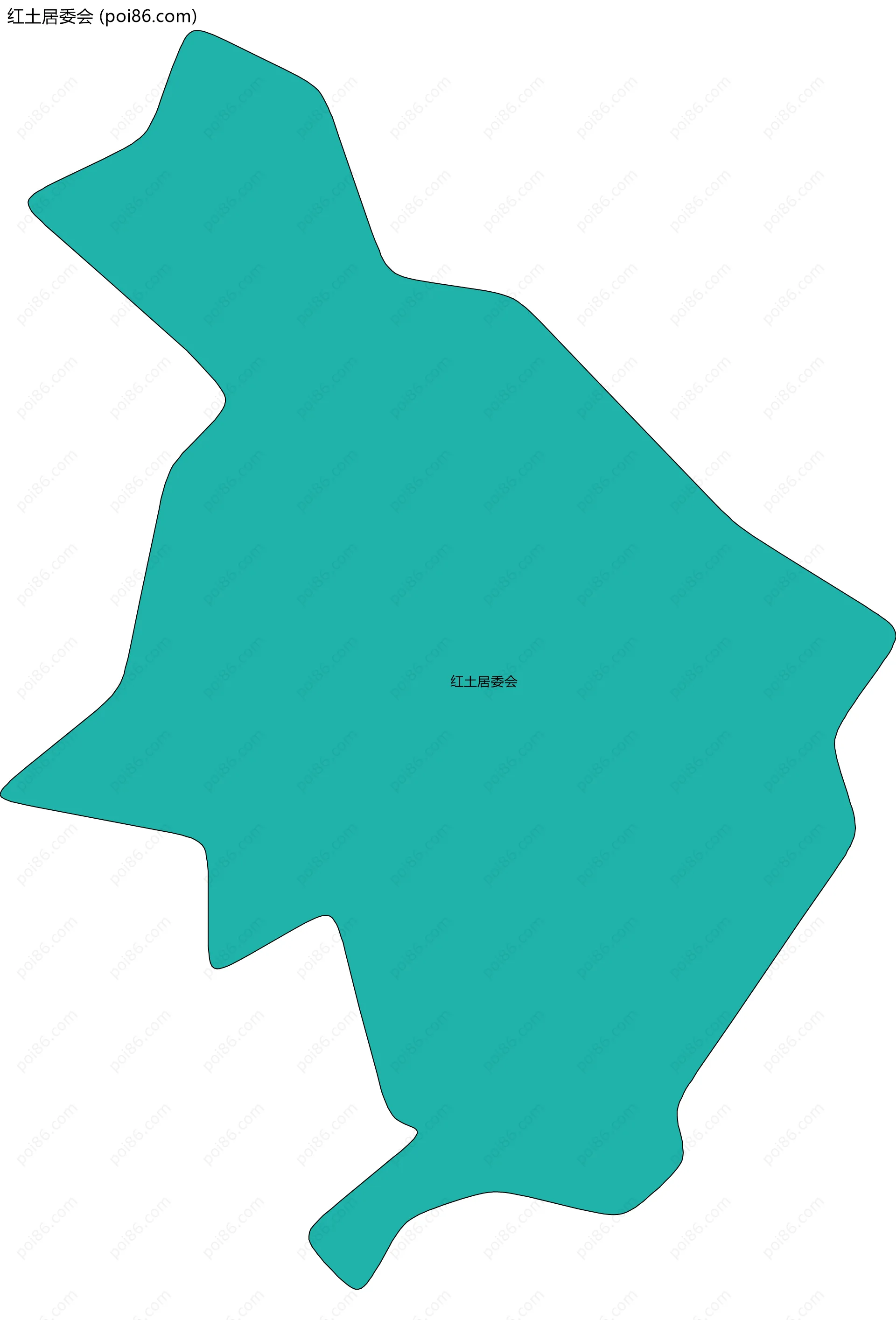 红土居委会边界地图