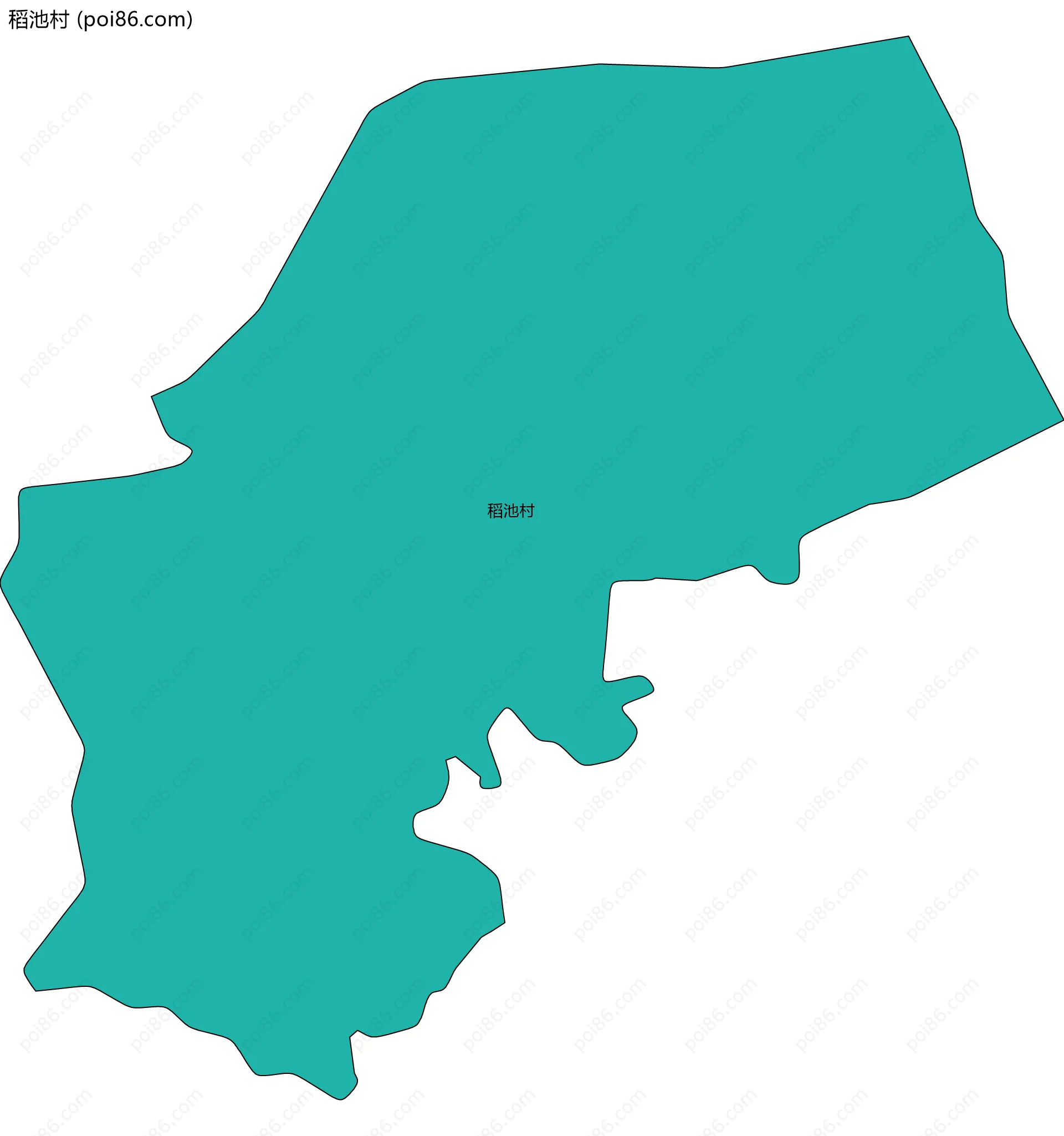稻池村边界地图