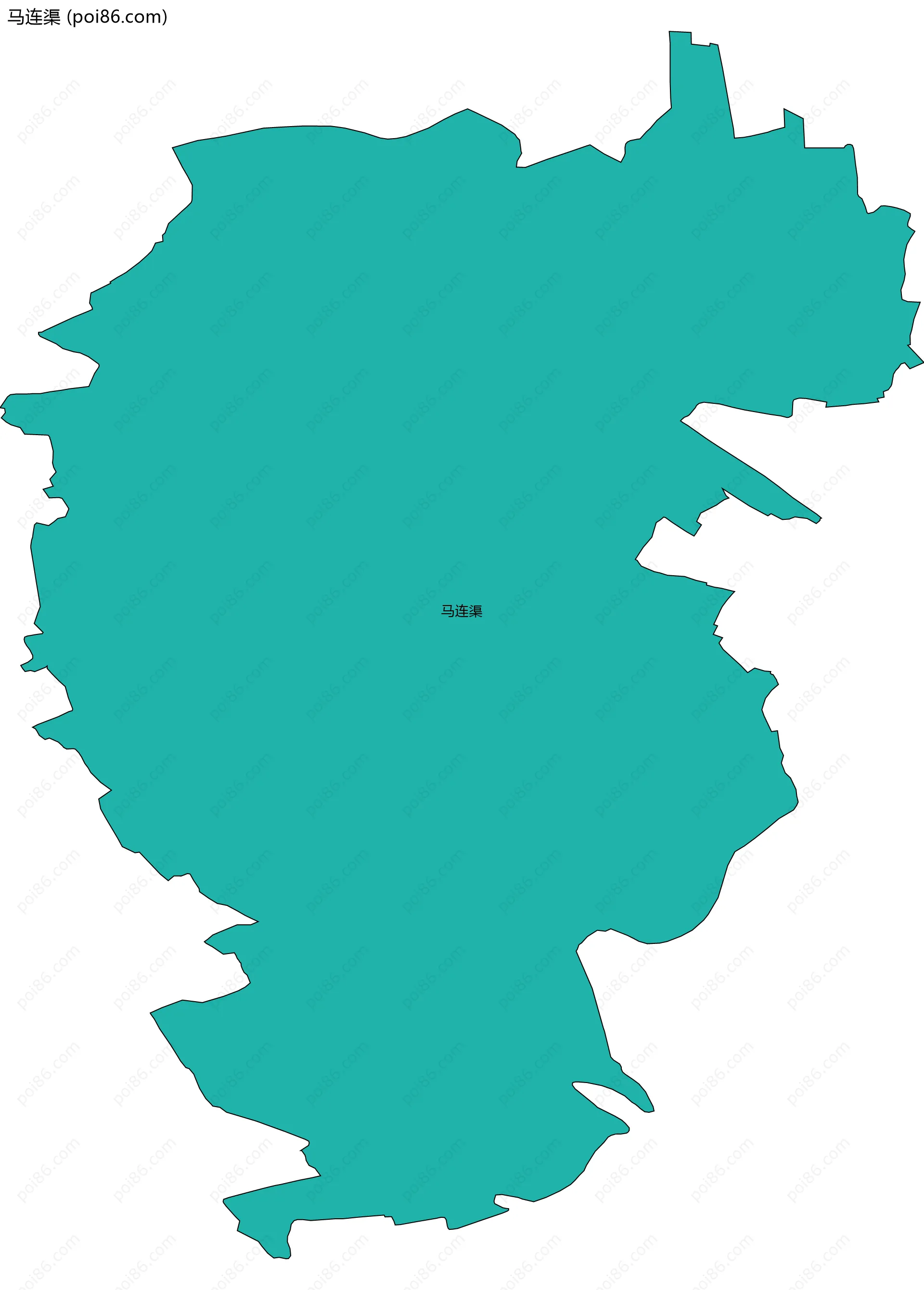 马连渠边界地图