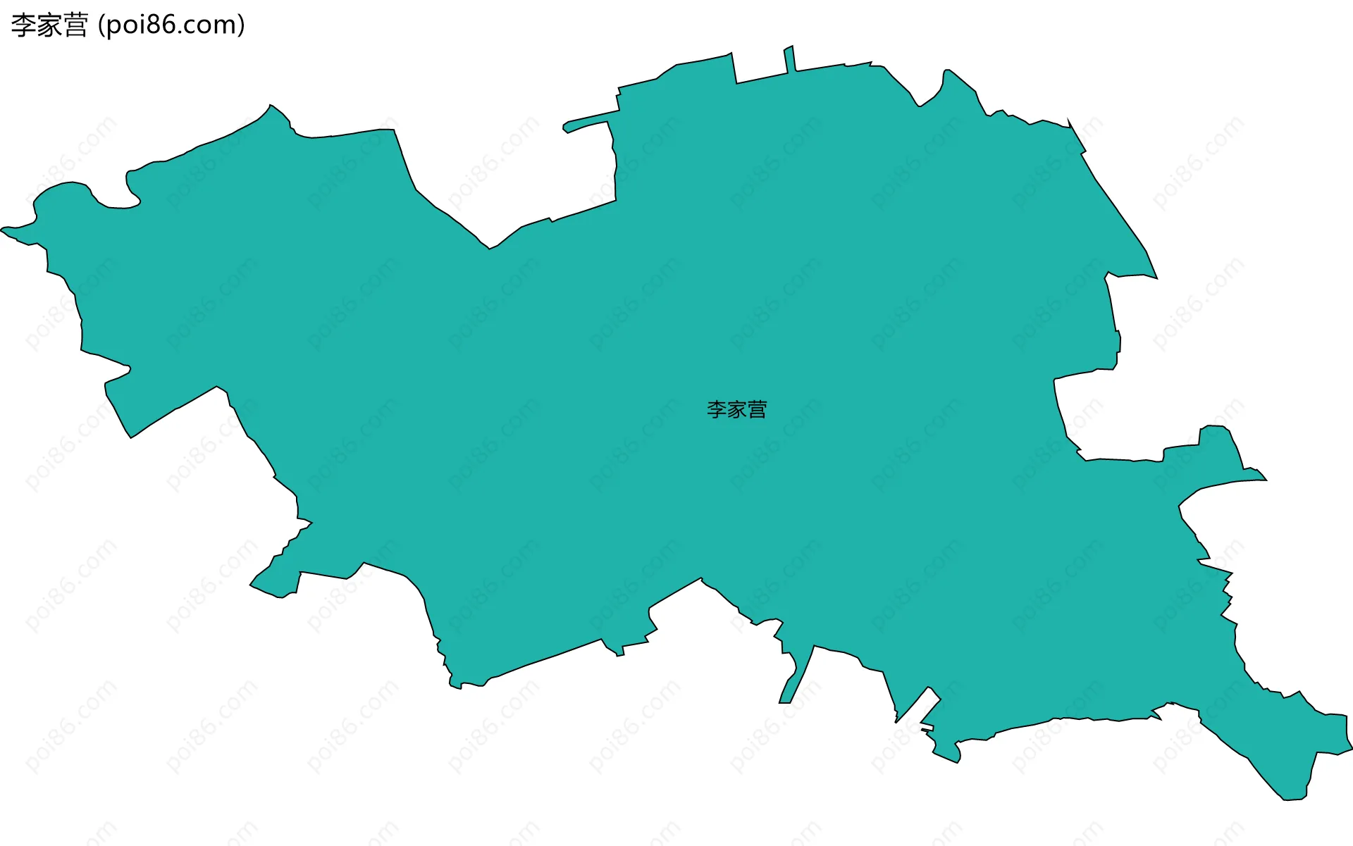 李家营边界地图