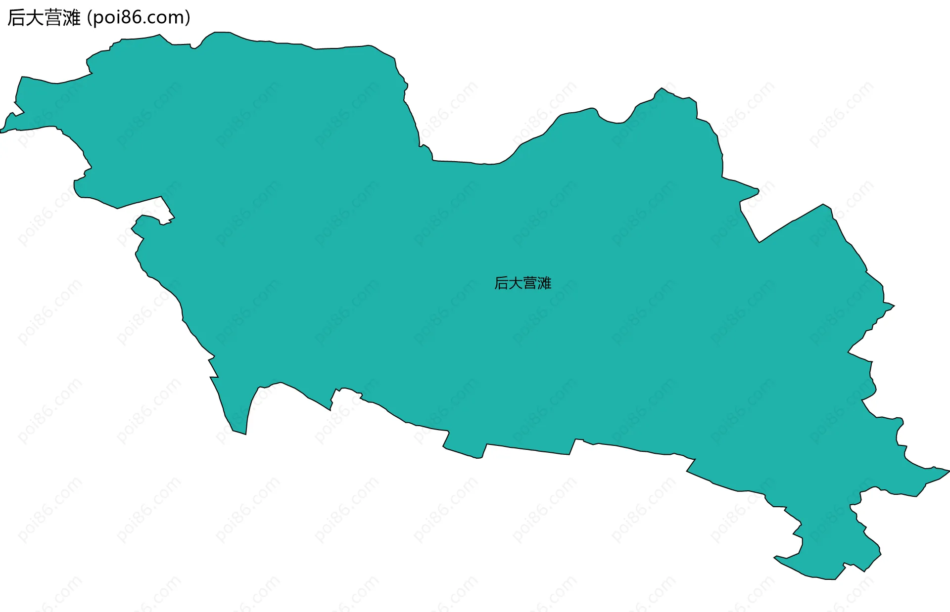 后大营滩边界地图