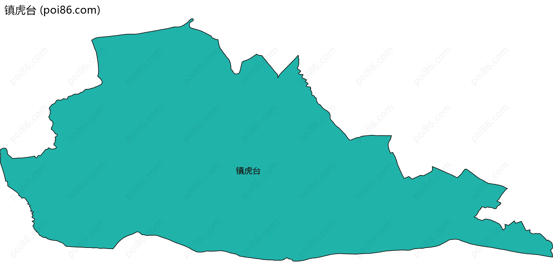 镇虎台边界地图