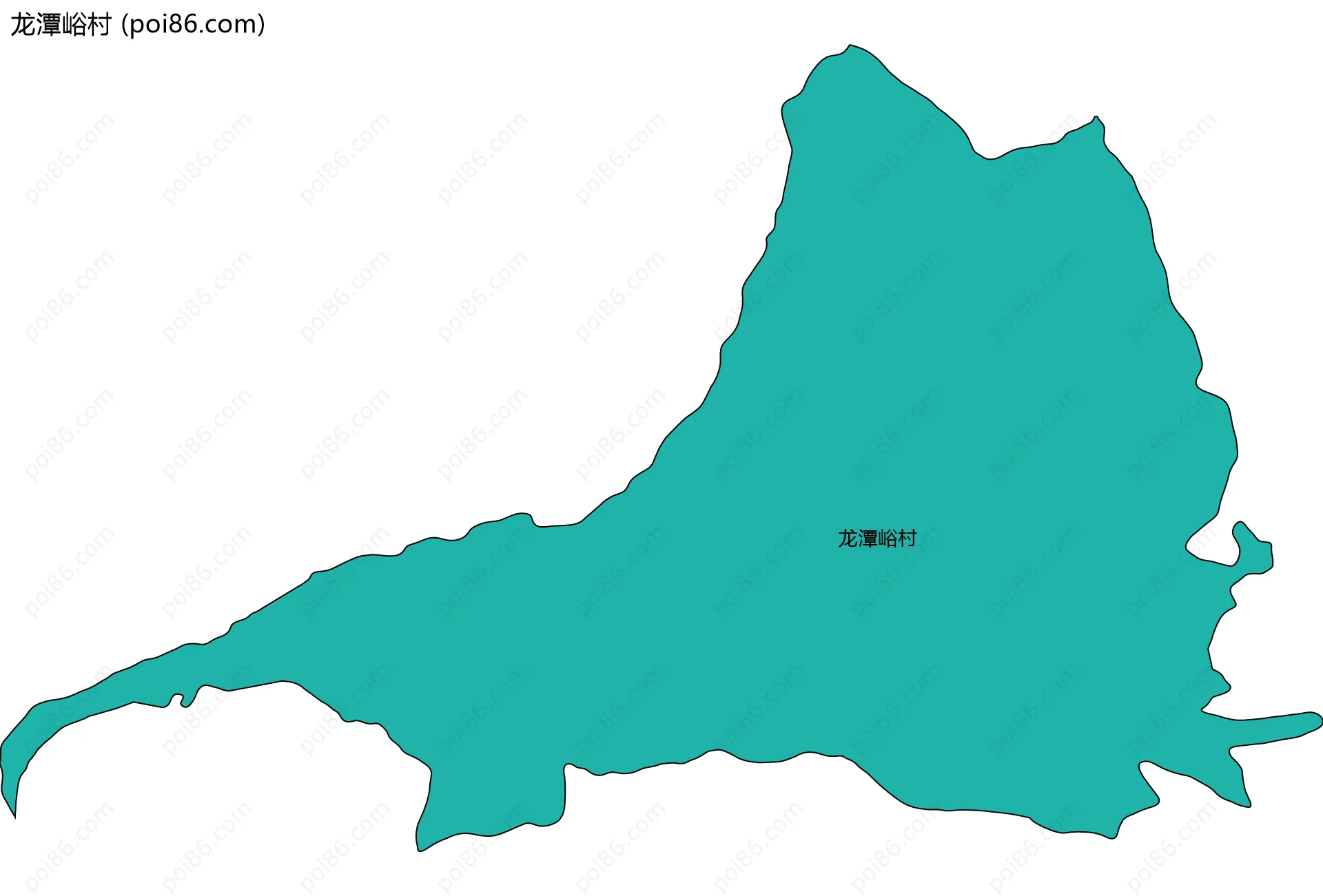 龙潭峪村边界地图