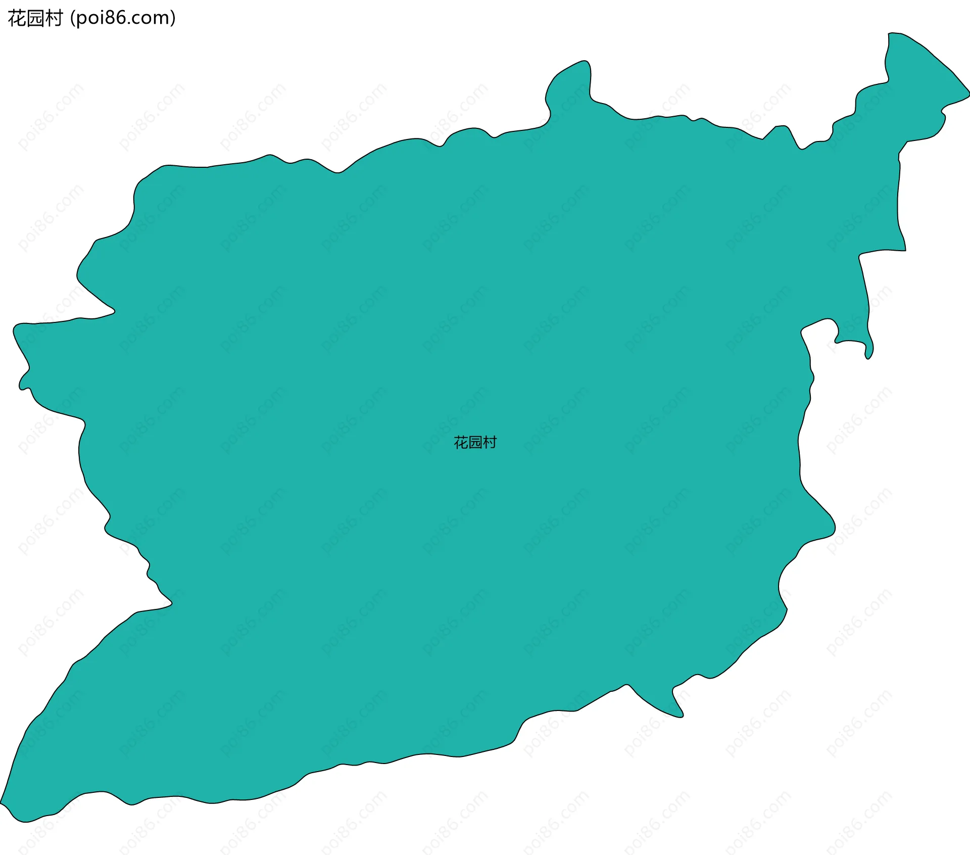 花园村边界地图