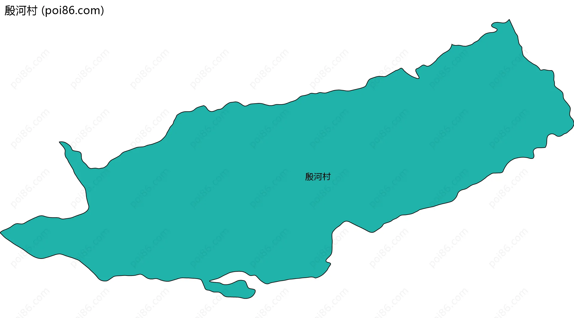 殷河村边界地图