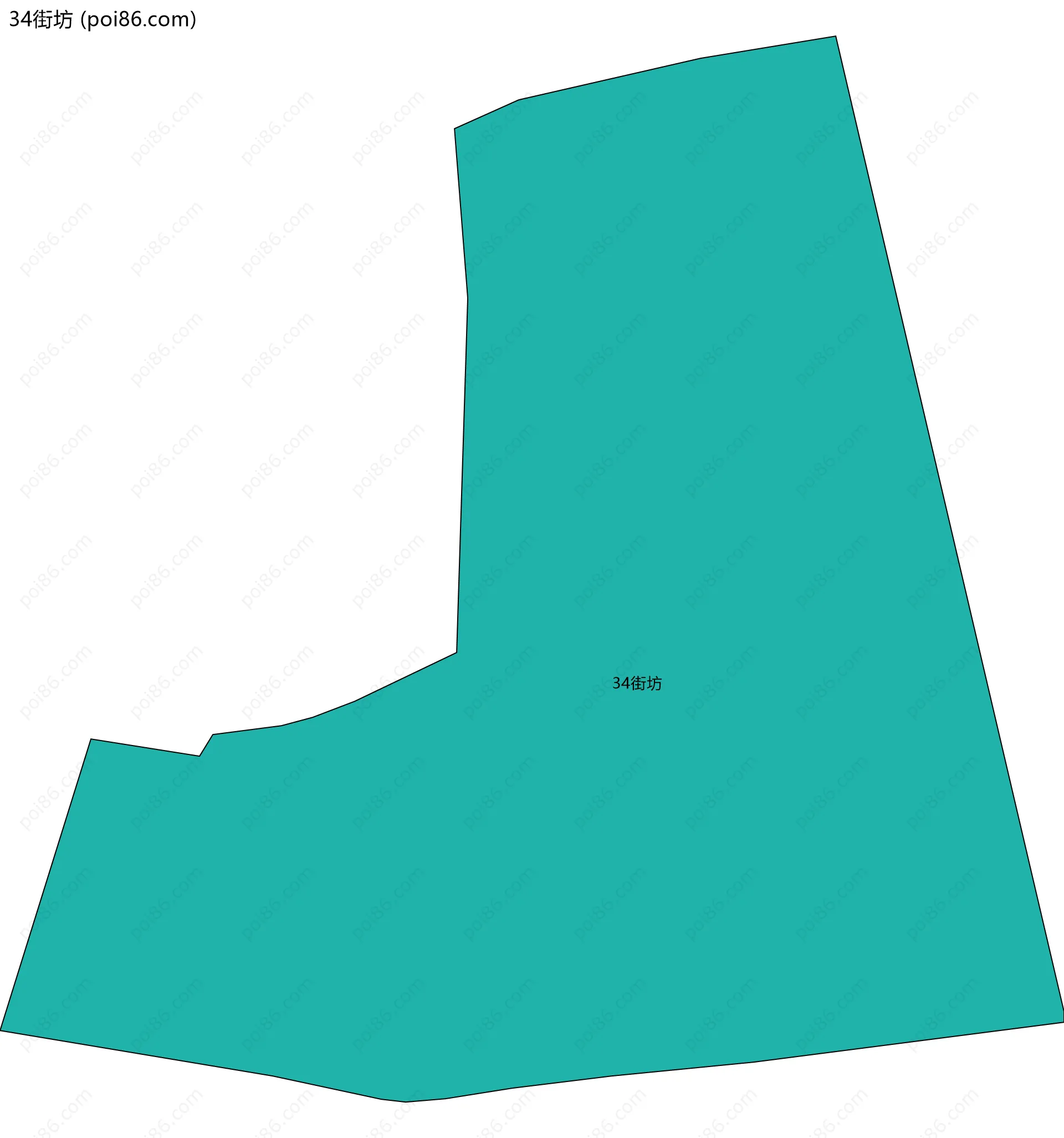34街坊边界地图