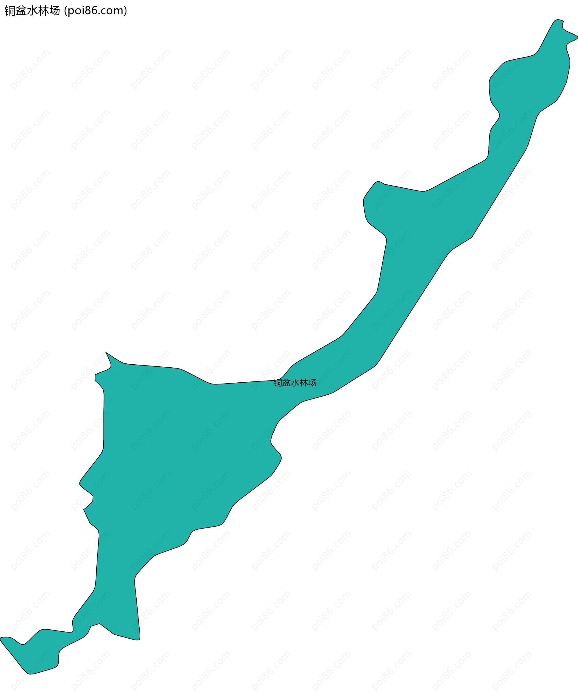 铜盆水林场边界地图