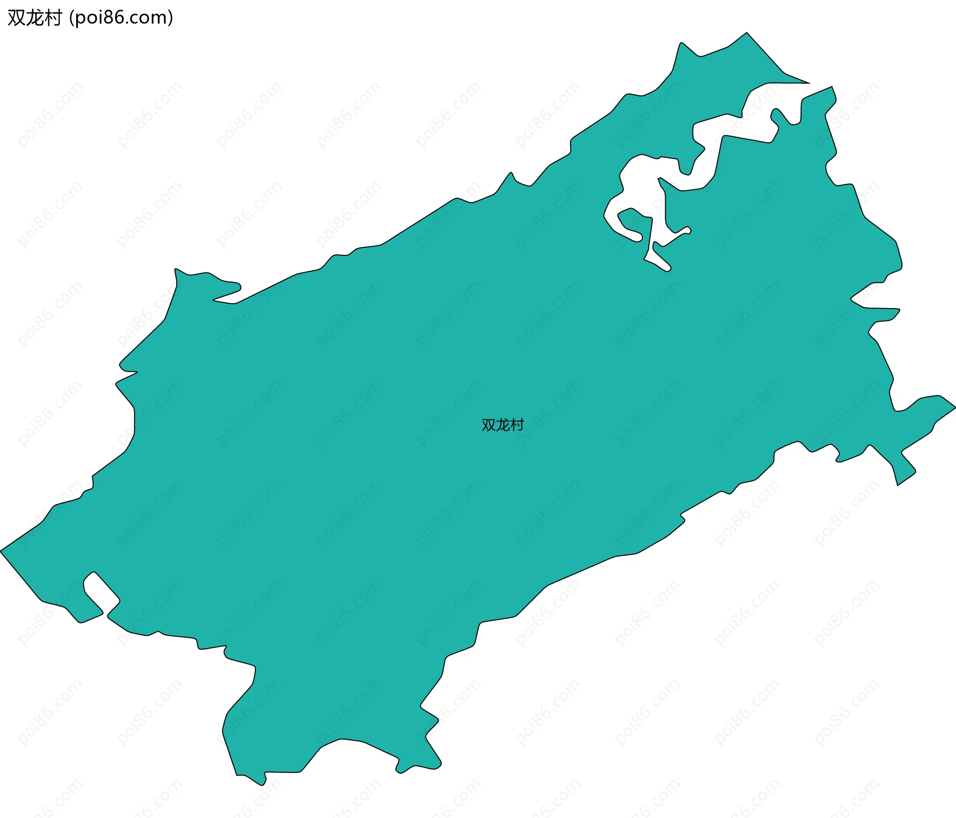 双龙村边界地图