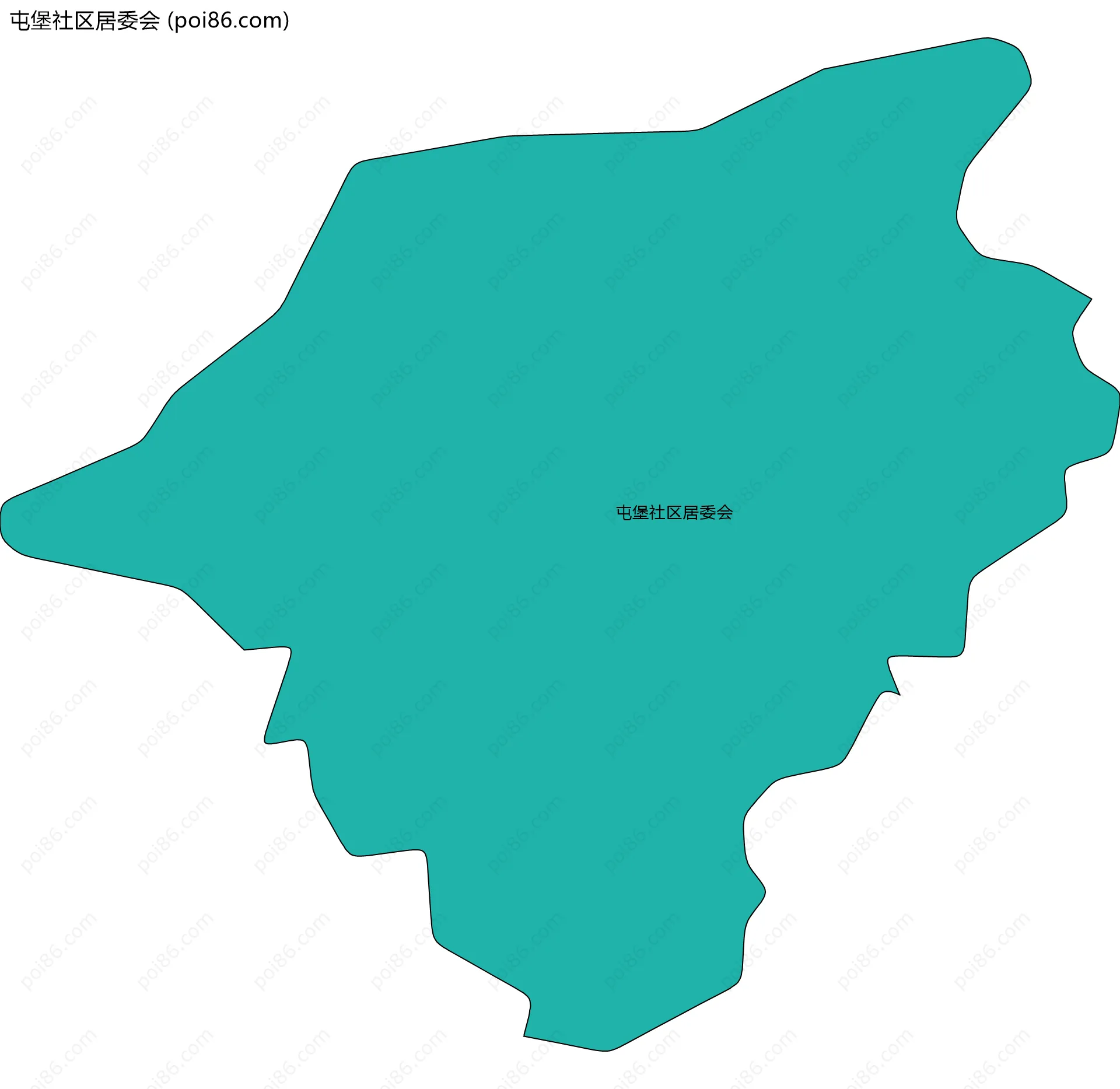 屯堡社区居委会边界地图
