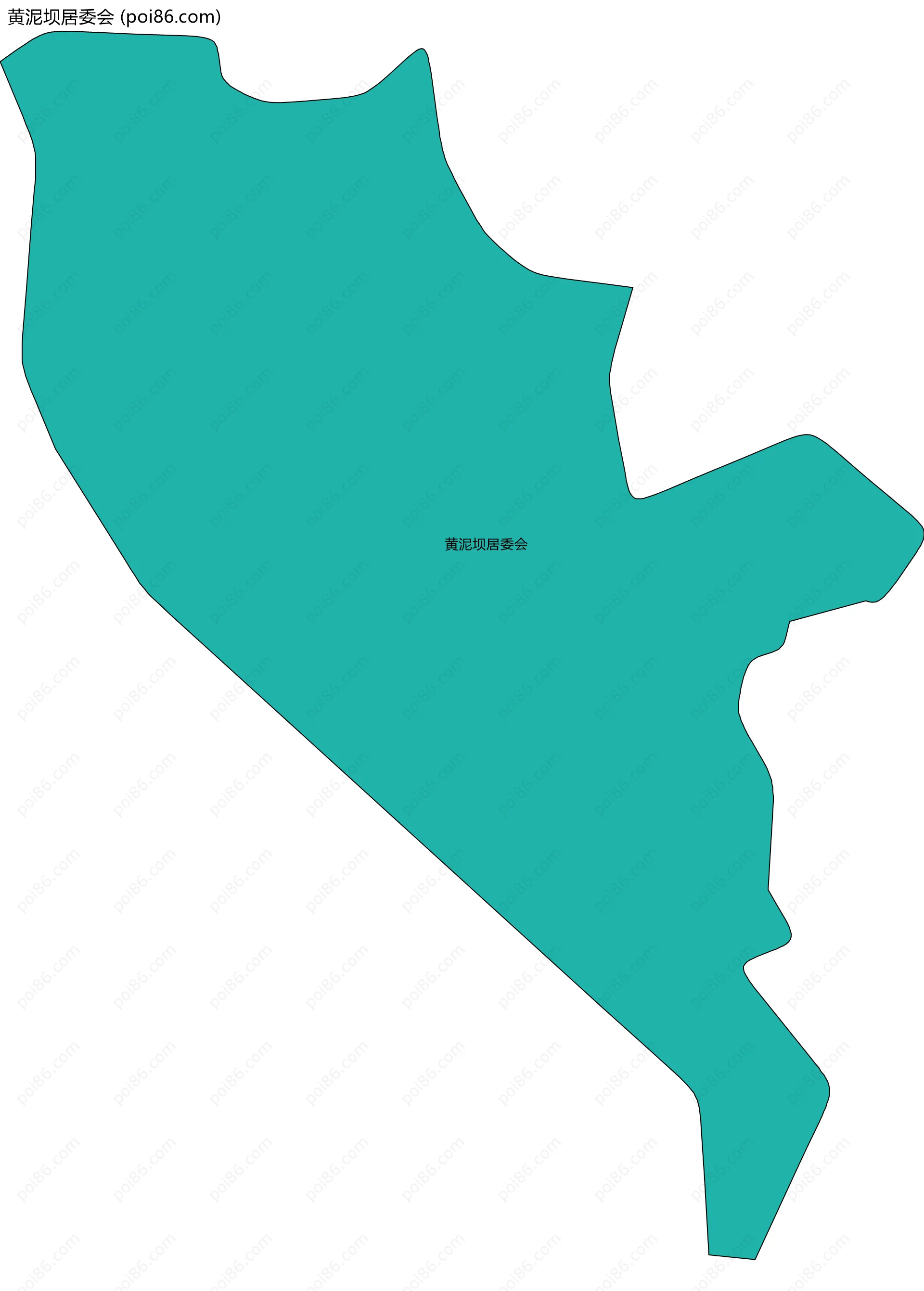 黄泥坝居委会边界地图