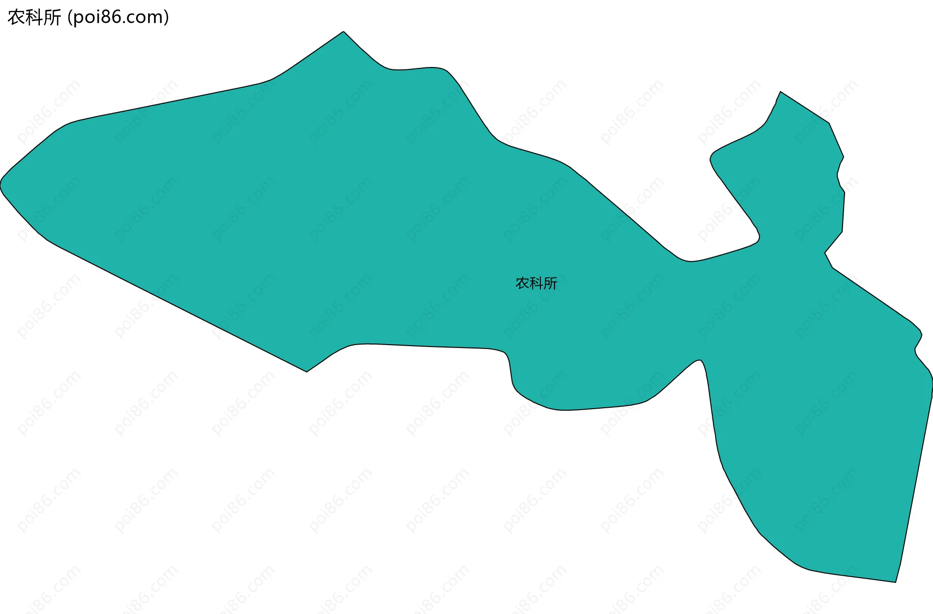 农科所边界地图