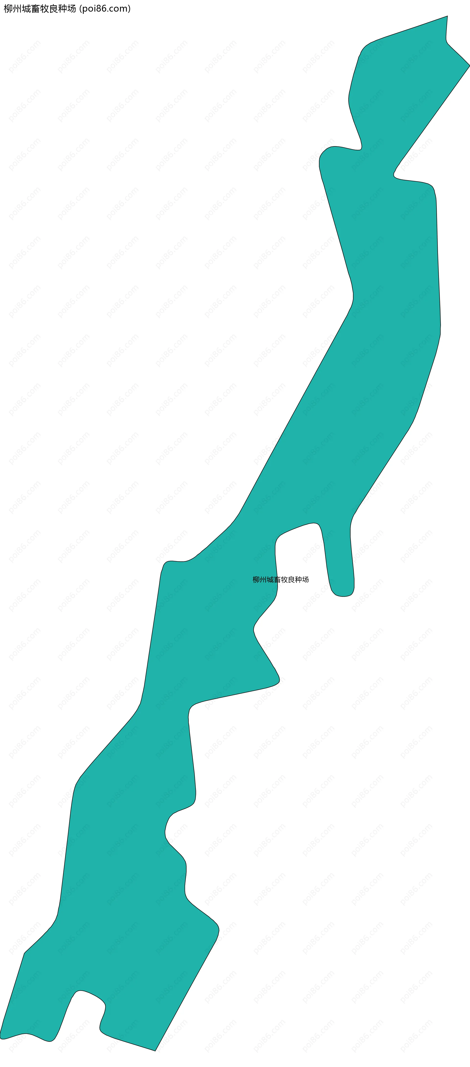 柳州城畜牧良种场边界地图