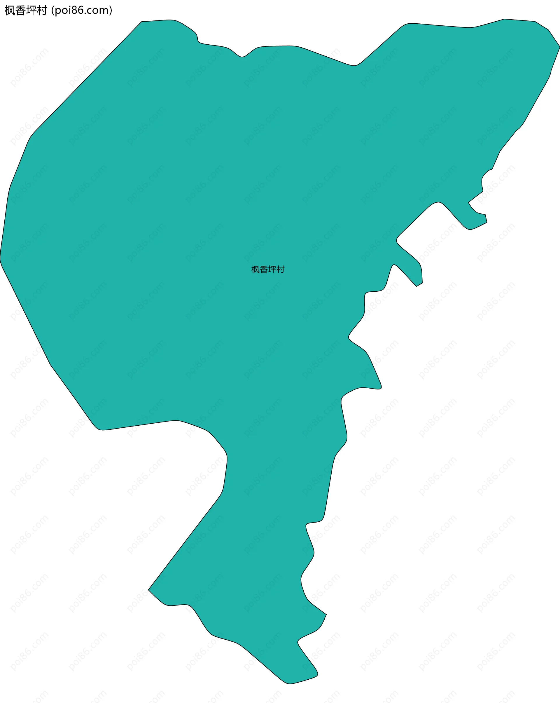 枫香坪村边界地图