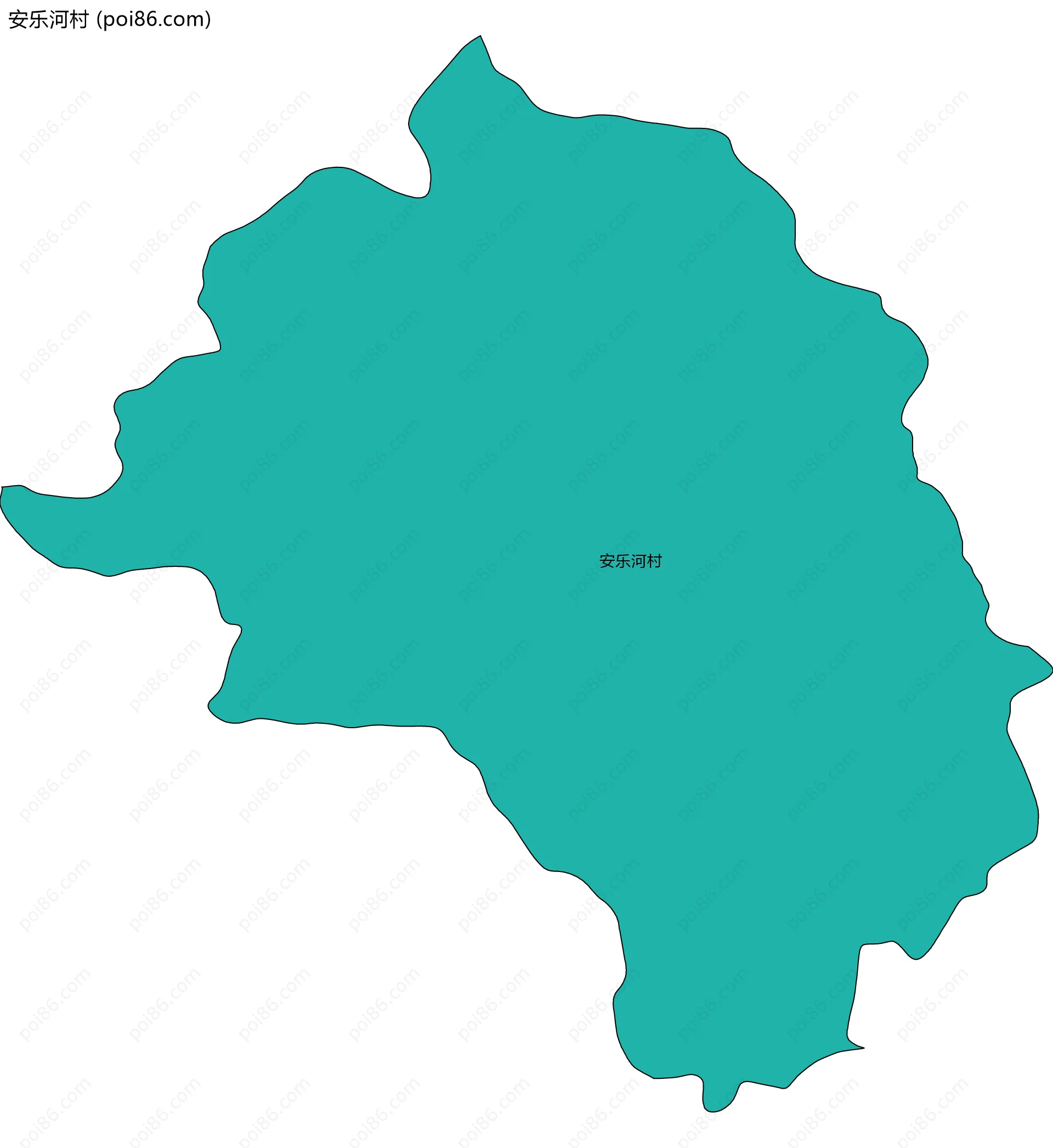 安乐河村边界地图