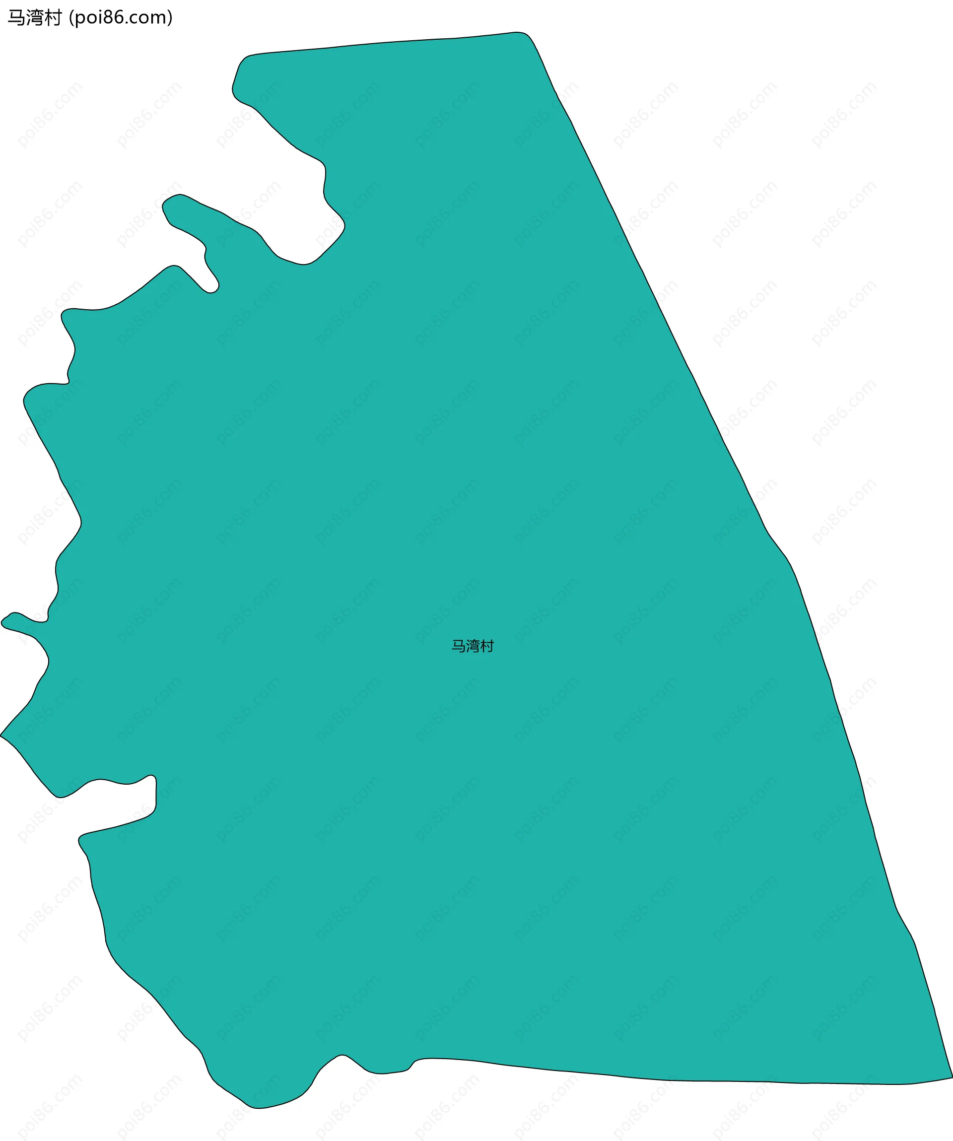 马湾村边界地图