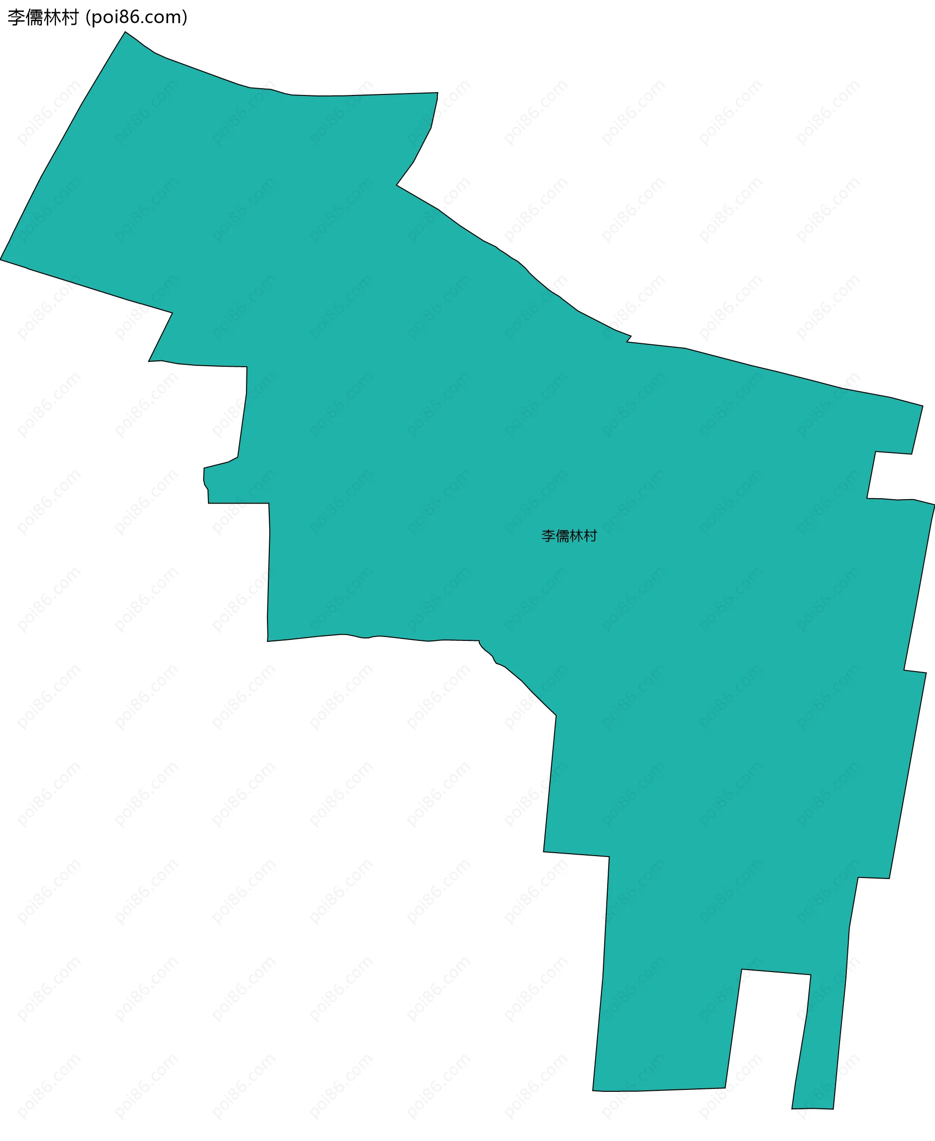 李儒林村边界地图