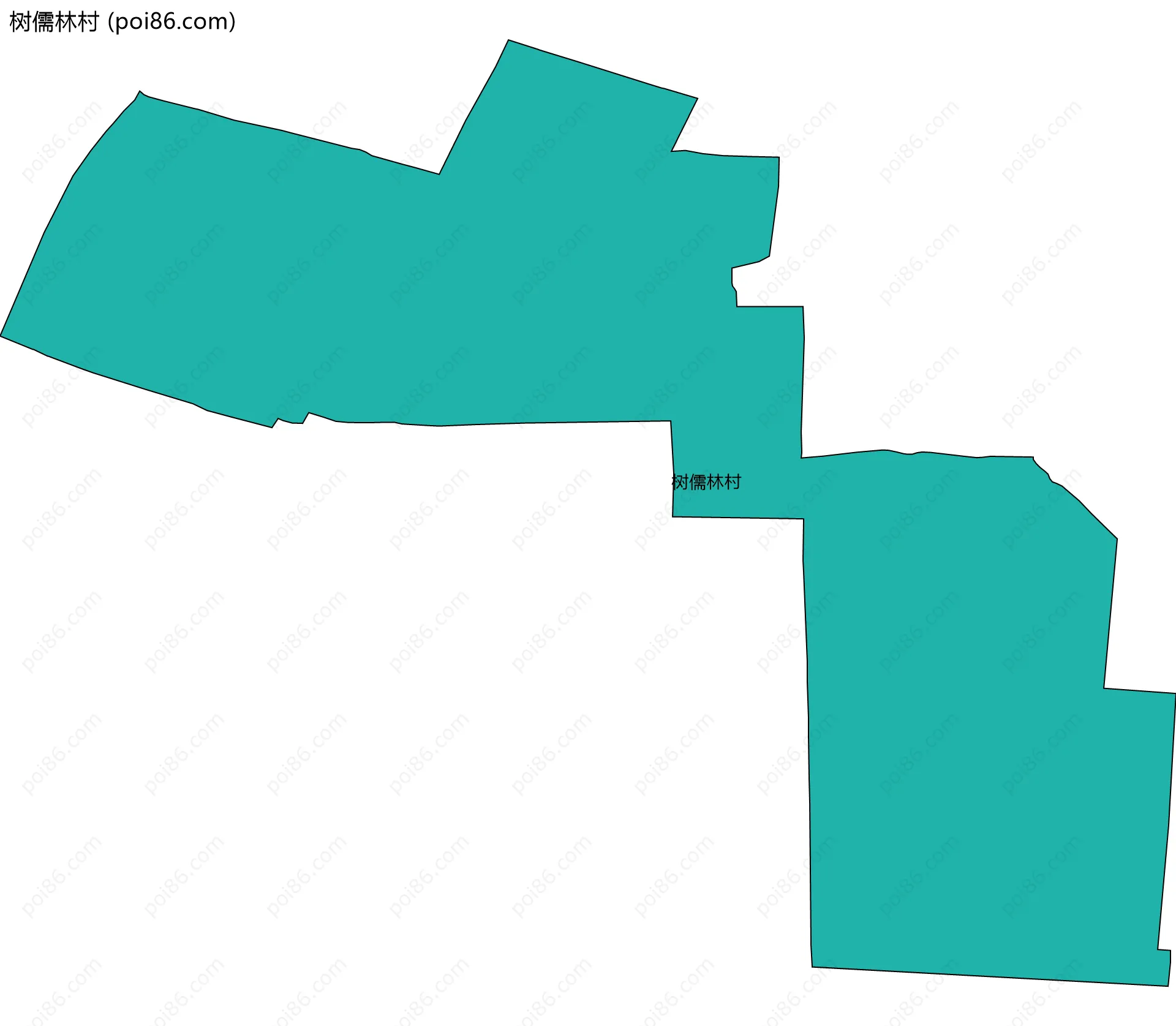 树儒林村边界地图