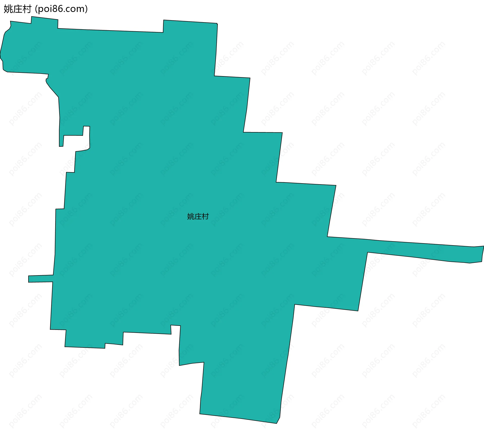 姚庄村边界地图
