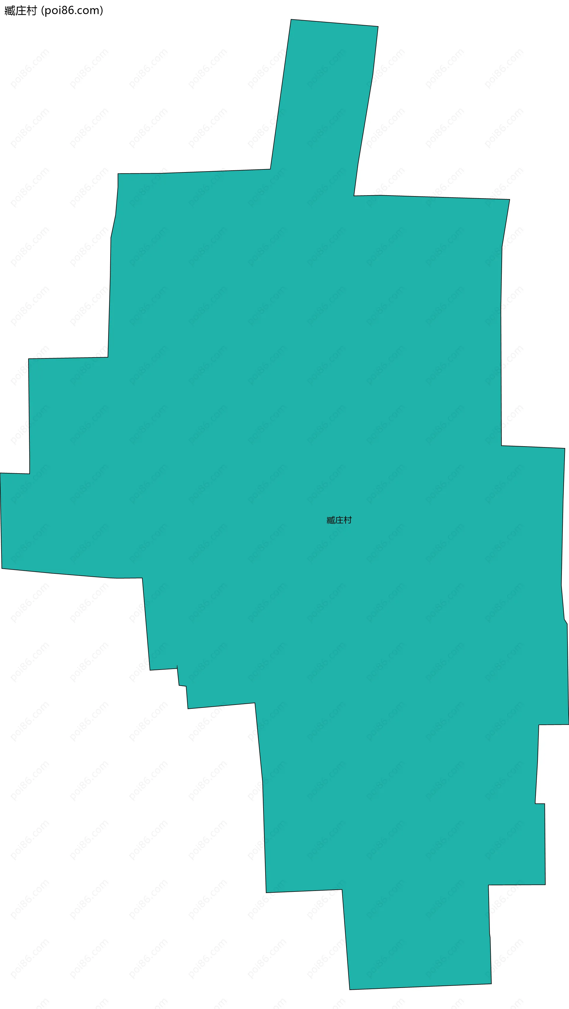 臧庄村边界地图