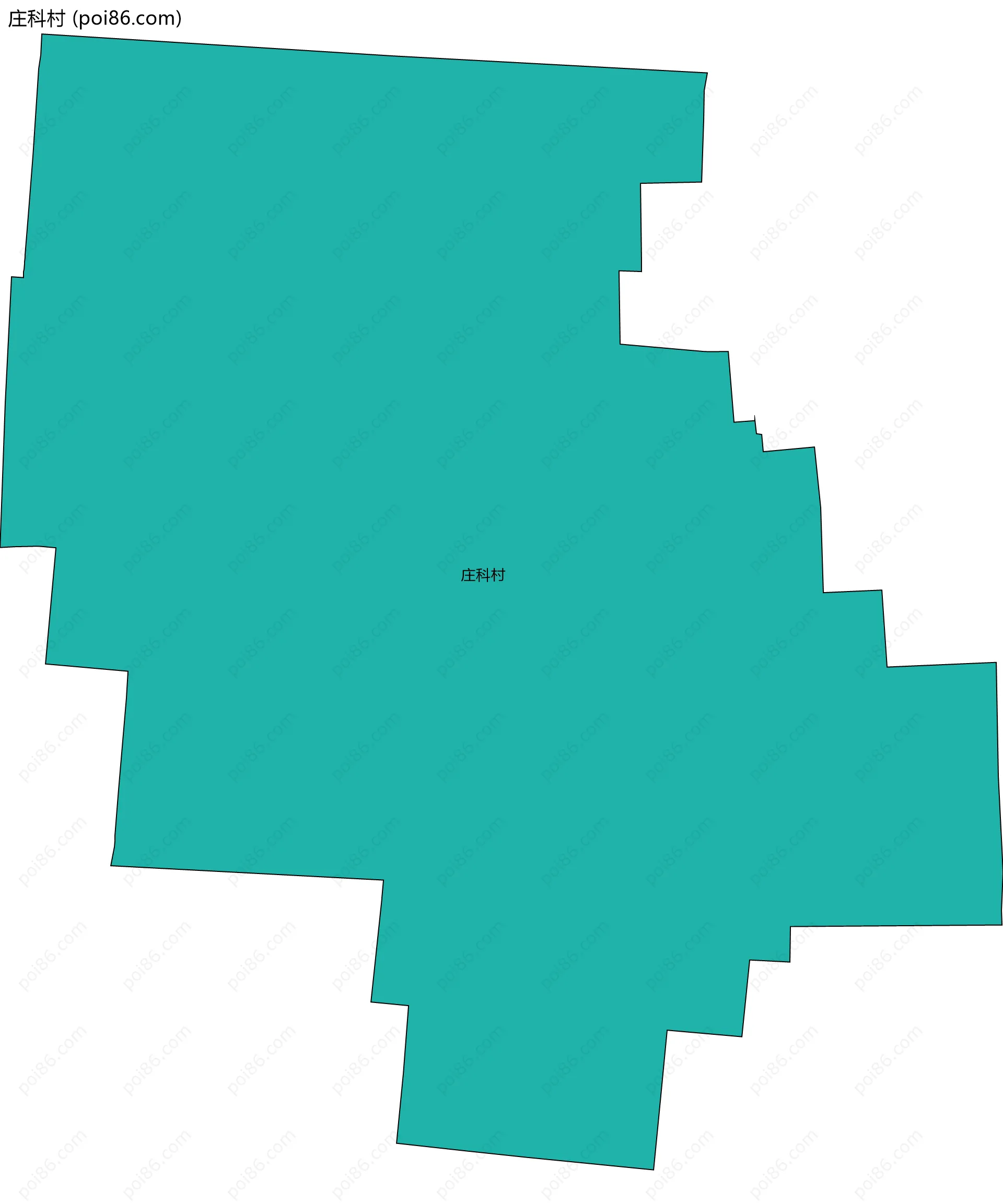 庄科村边界地图