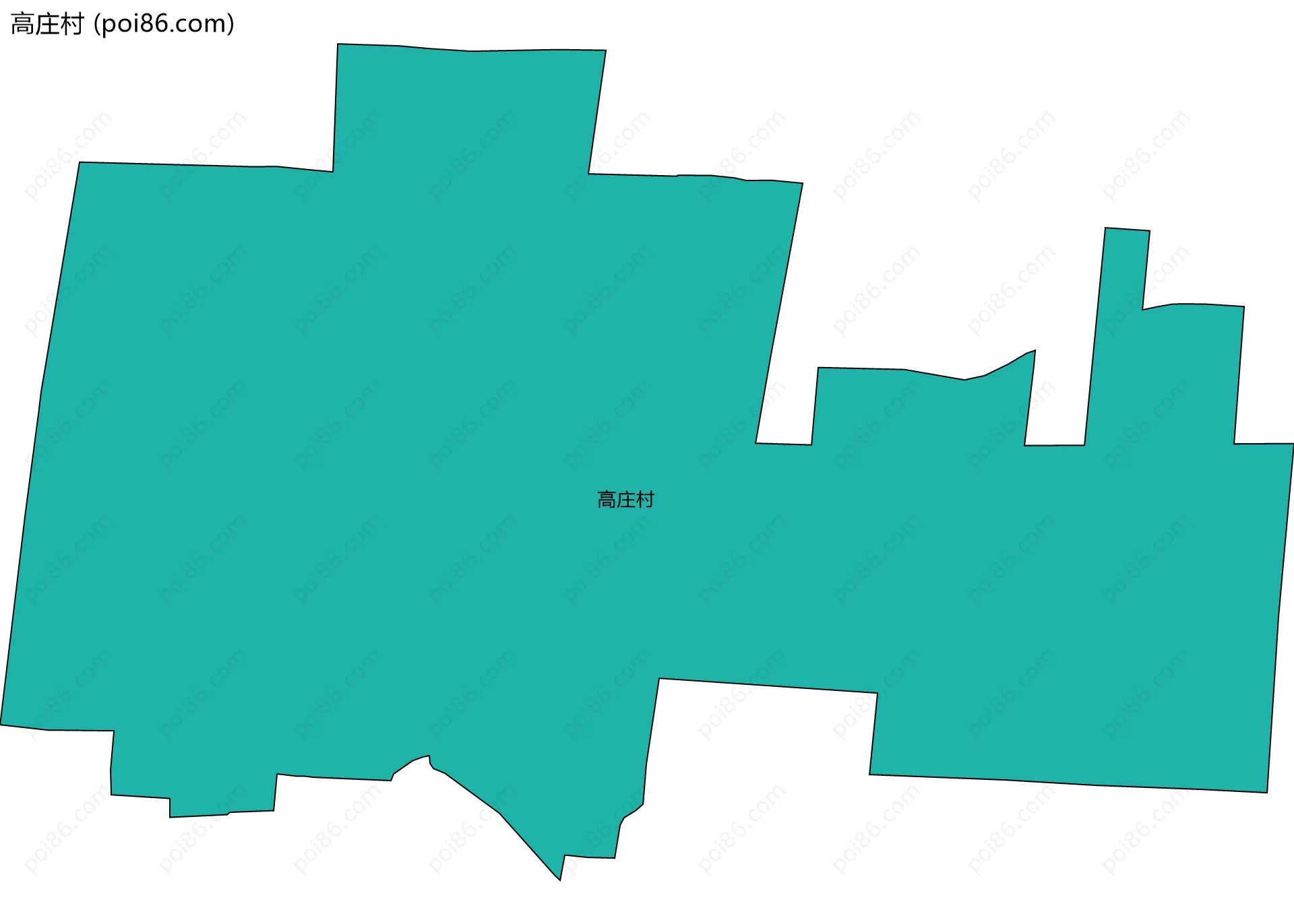 高庄村边界地图