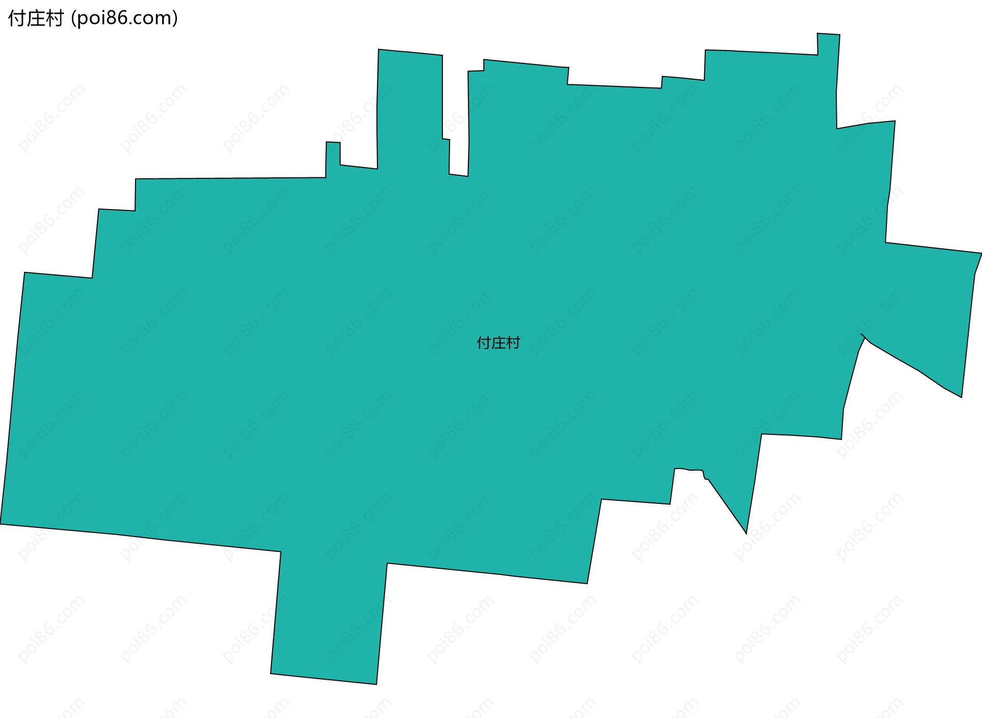 付庄村边界地图