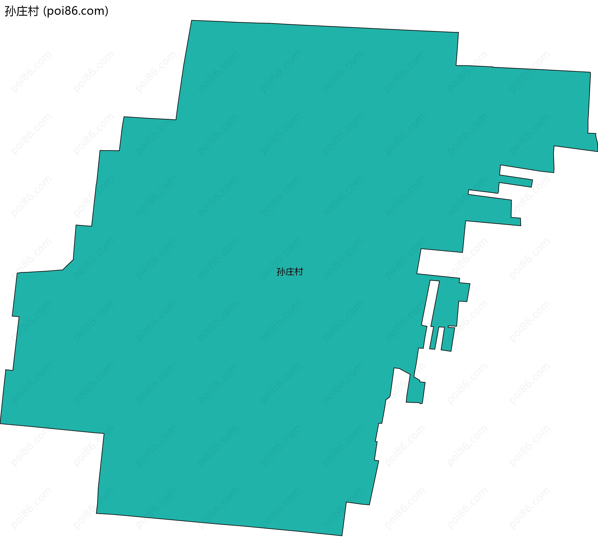 孙庄村边界地图
