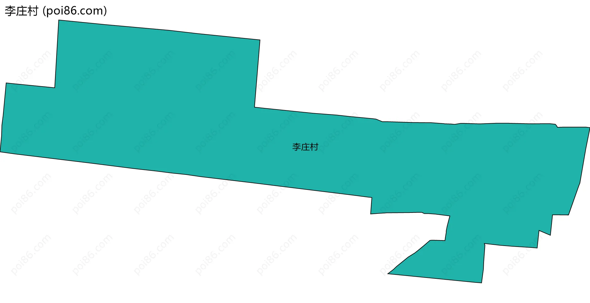 李庄村边界地图