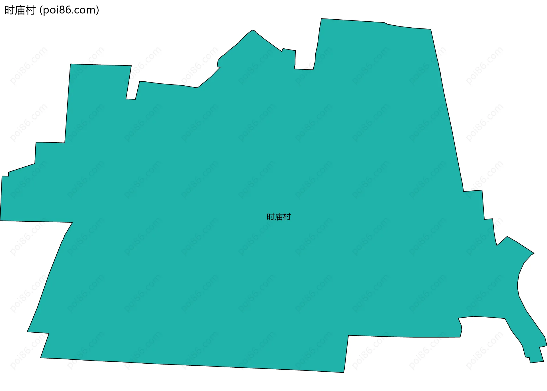 时庙村边界地图