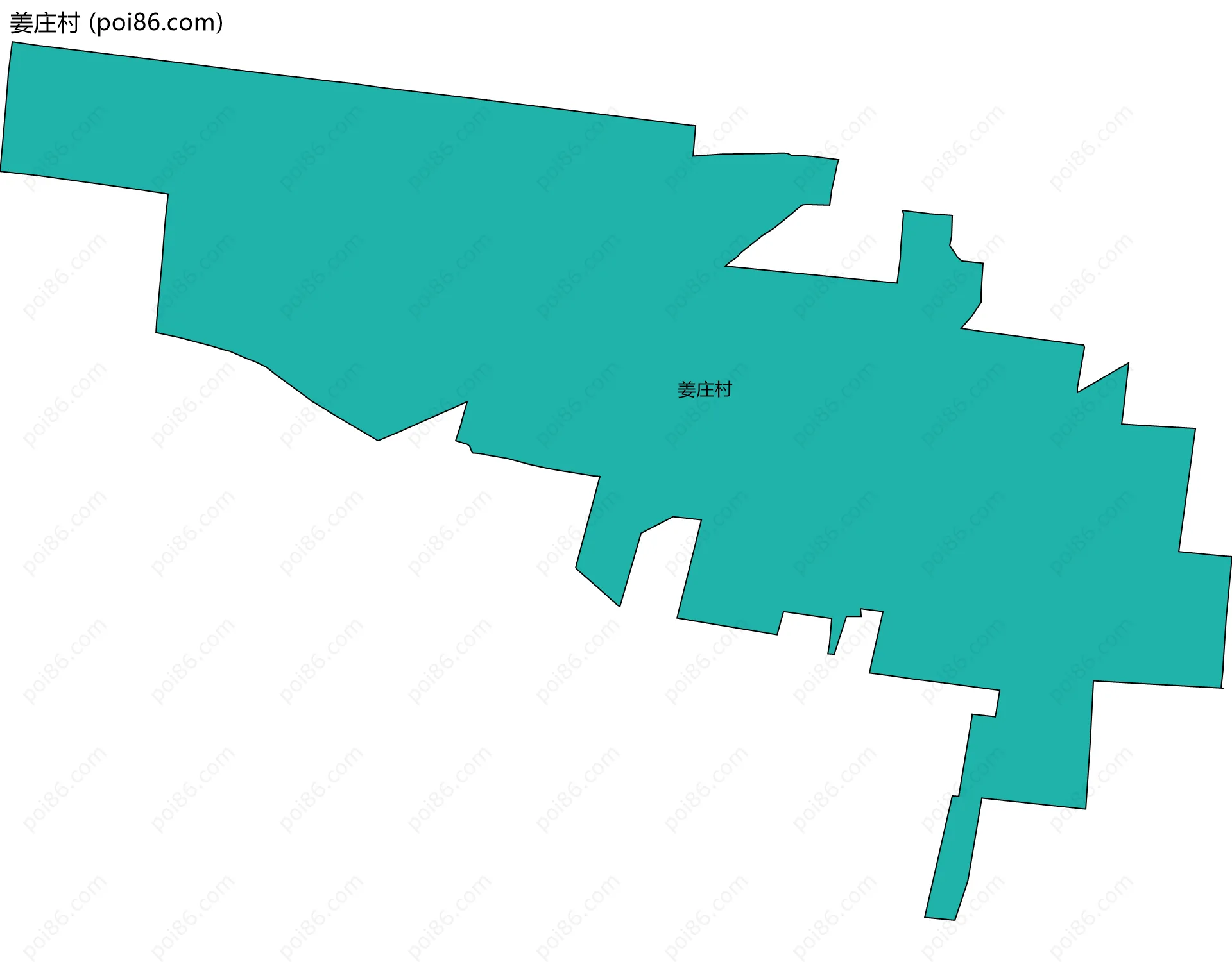 姜庄村边界地图