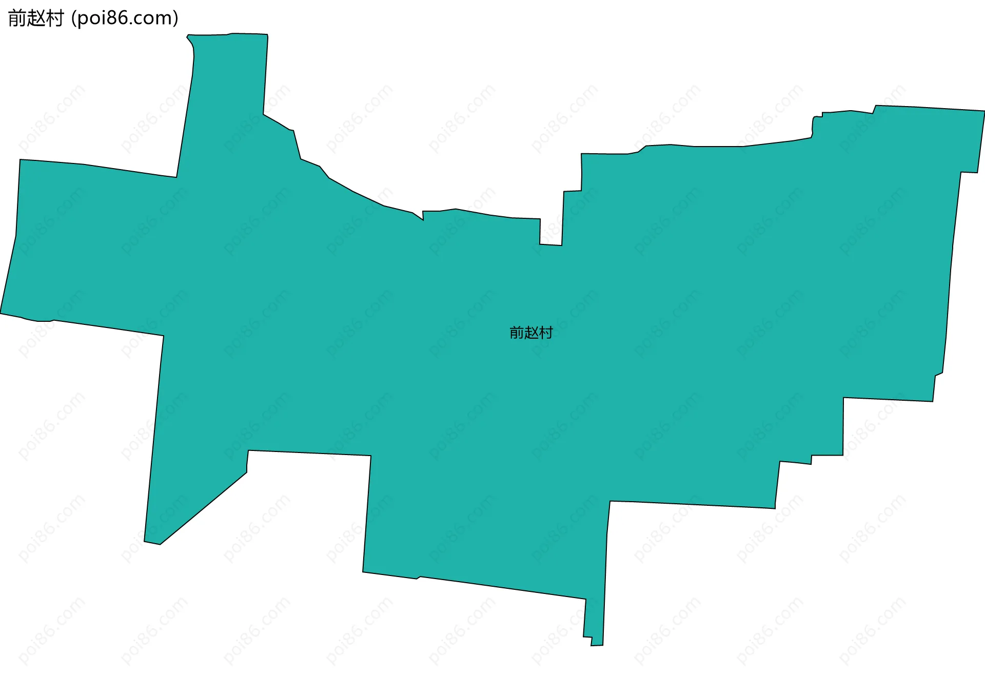 前赵村边界地图