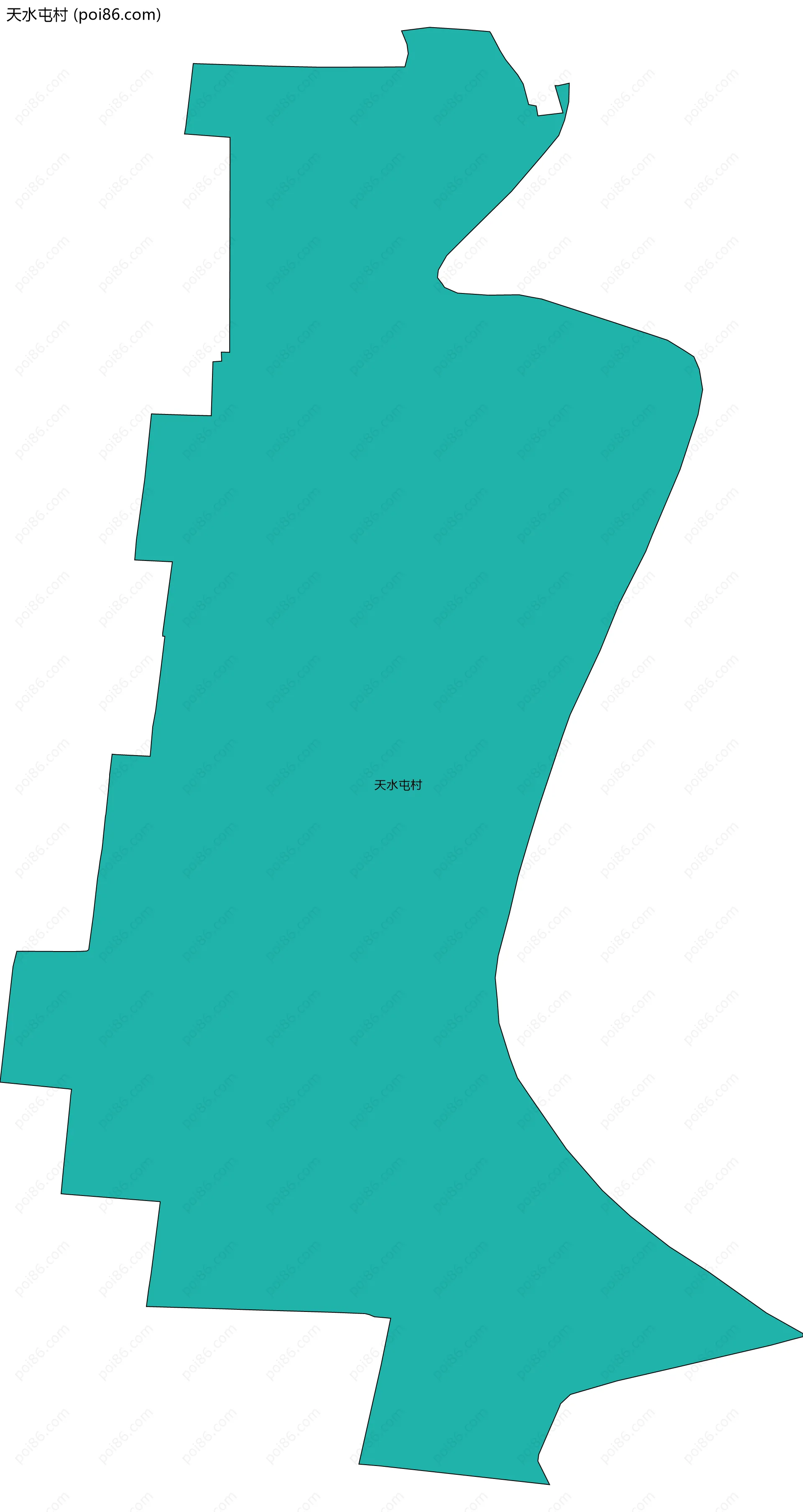 天水屯村边界地图