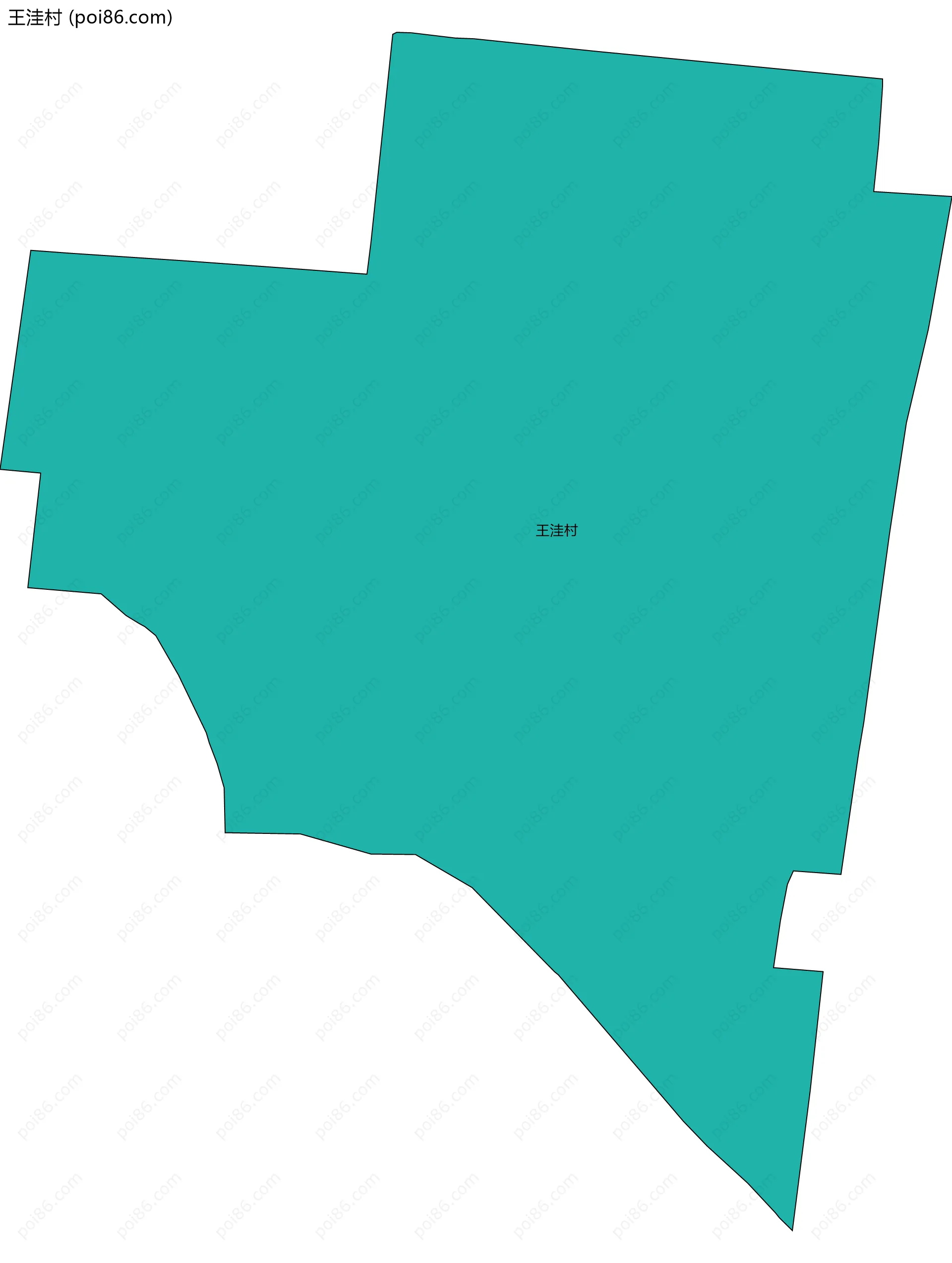 王洼村边界地图