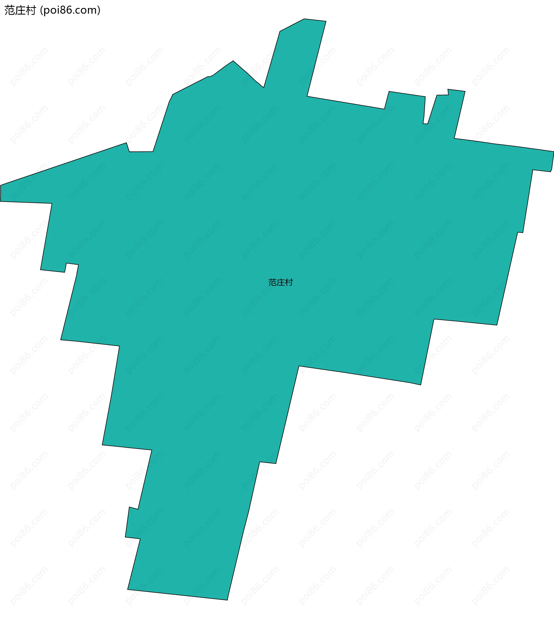 范庄村边界地图
